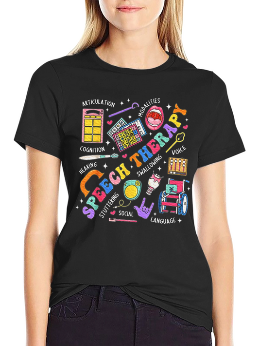 Speech Therapy T-Shirt: Colorful SLP Design