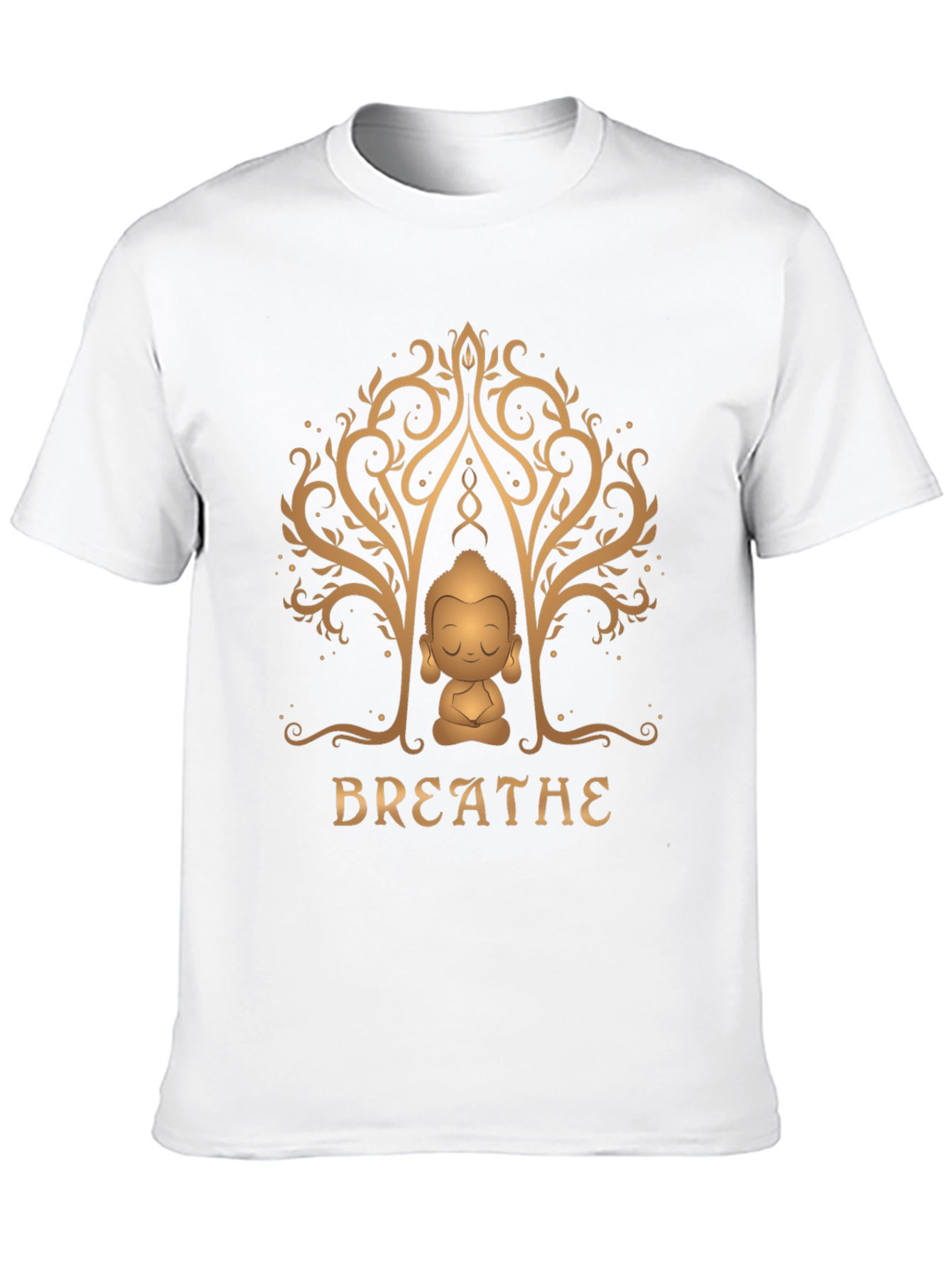 Breathe Buddha Graphic Tee - Relaxation & Mindfulness