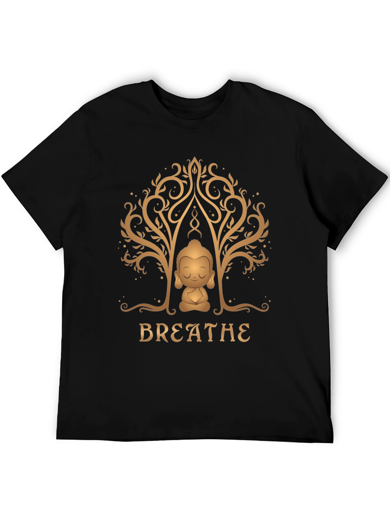 Breathe Buddha Graphic Tee - Relaxation & Mindfulness