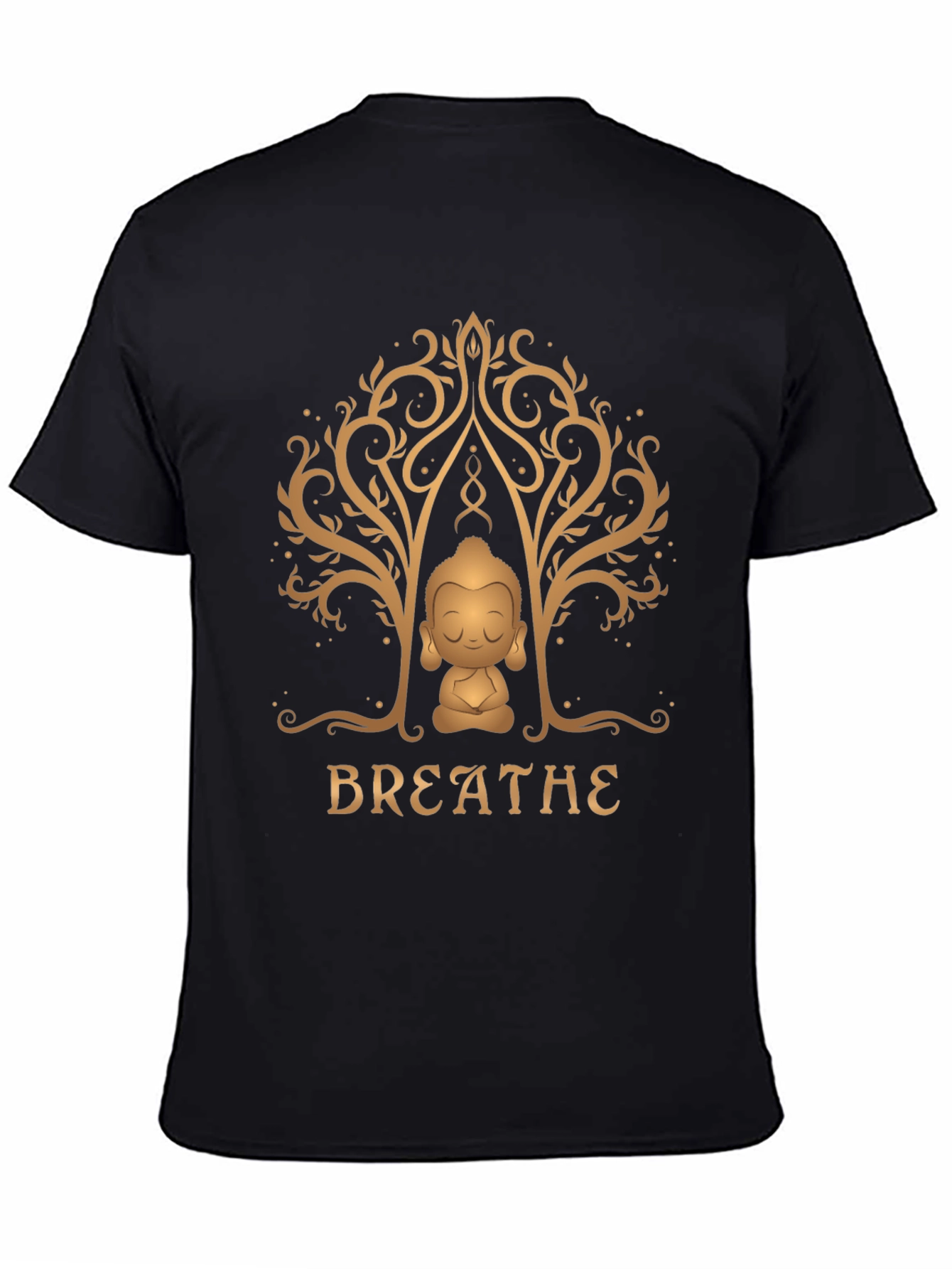Breathe Buddha Graphic Tee - Relaxation & Mindfulness