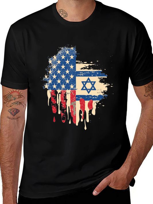 USA Israel Flag T-Shirt