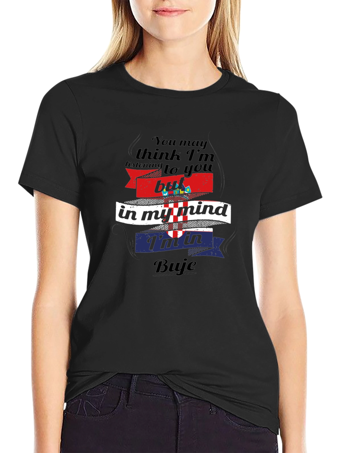 Buje Croatia Mind T-Shirt - Novelty Travel Tee