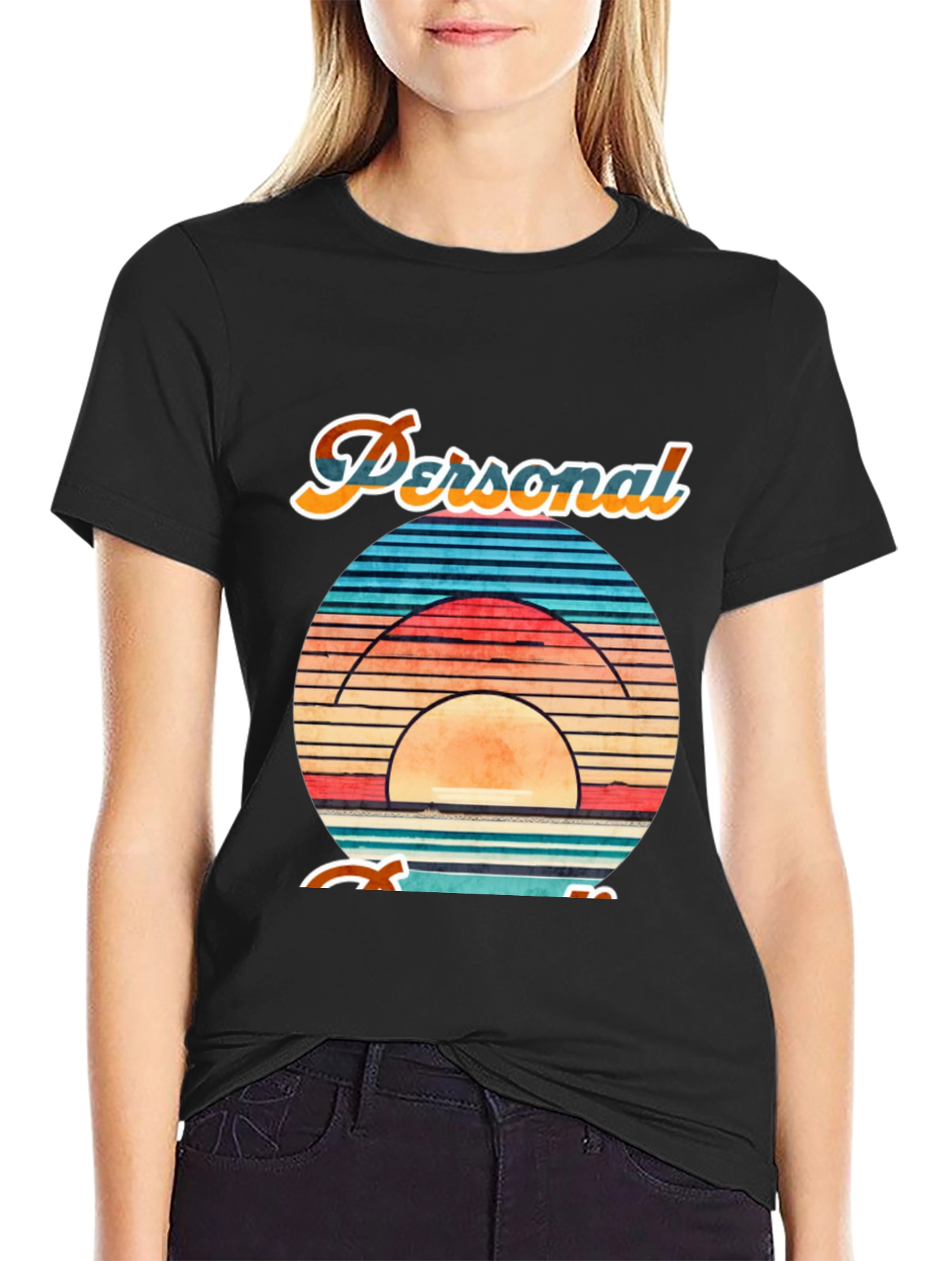 Personalized Retro Sunset Graphic Tee