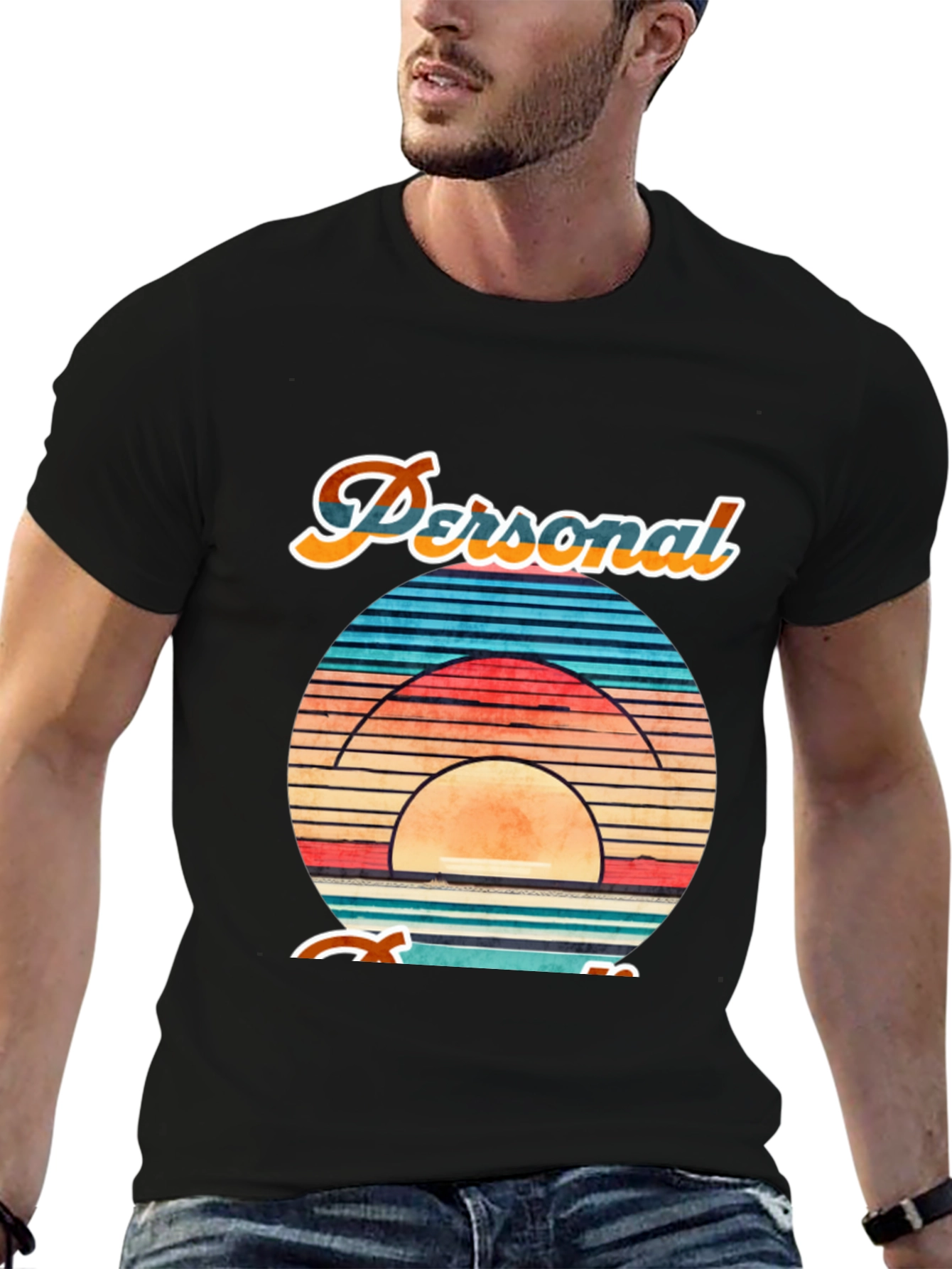 Personalized Retro Sunset Graphic Tee