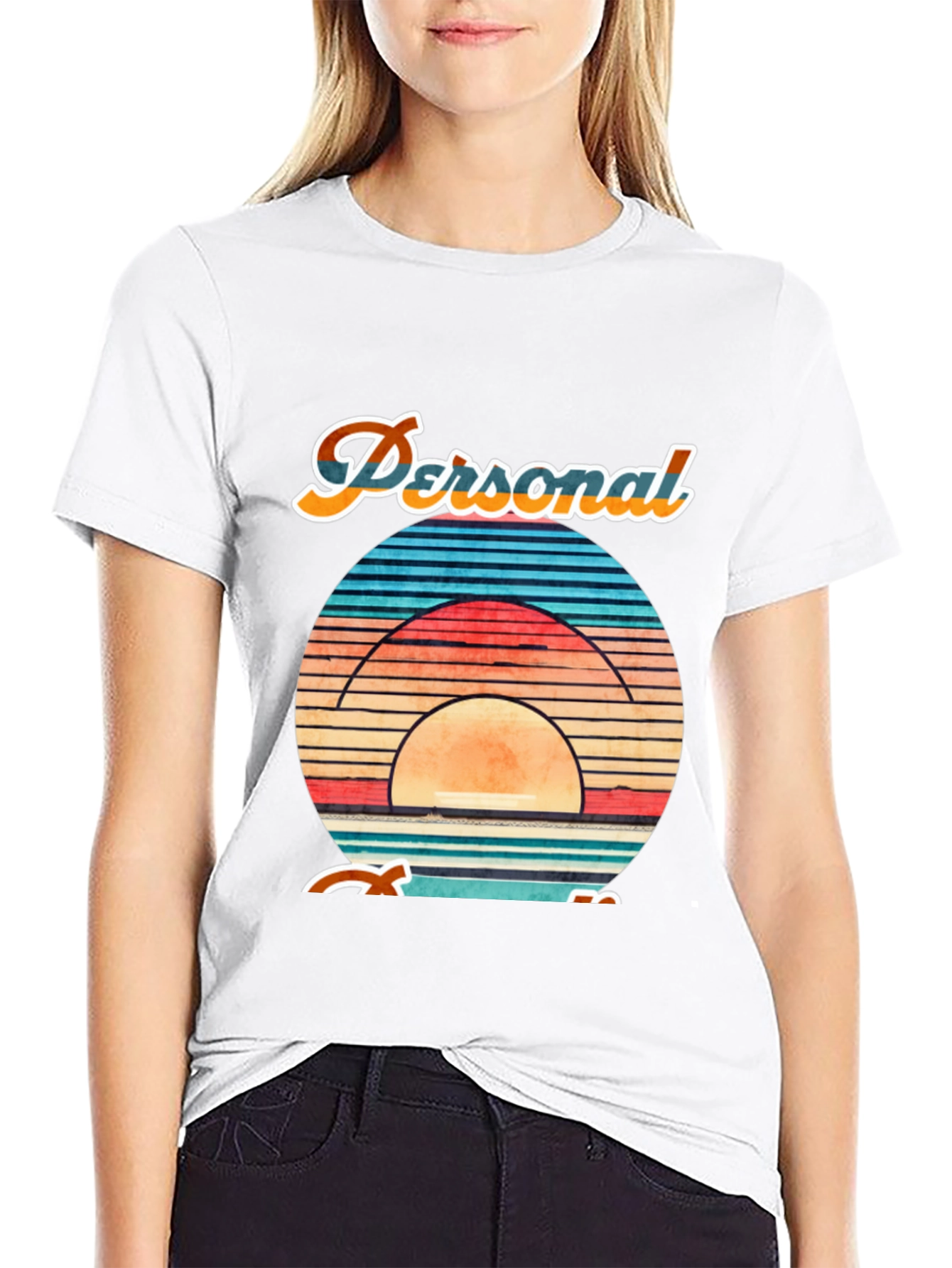 Personalized Retro Sunset Graphic Tee