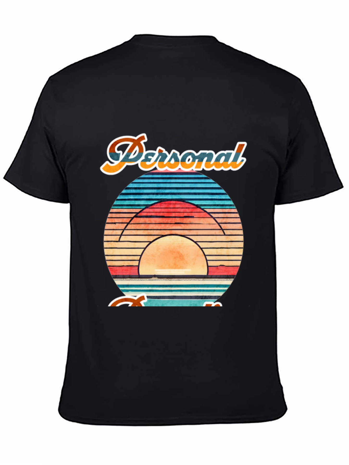 Personalized Retro Sunset Graphic Tee