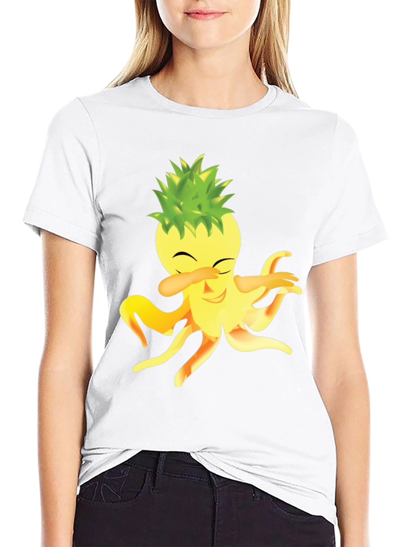 Dabbing Pineapple Octopus Graphic Tee