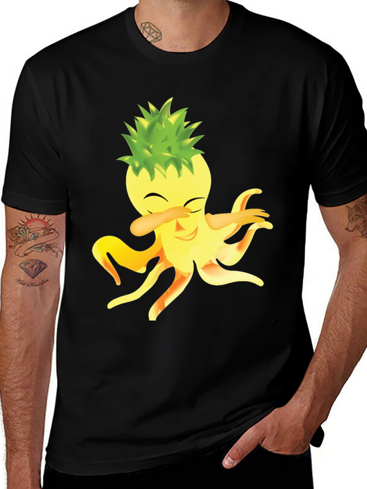Dabbing Pineapple Octopus Graphic Tee
