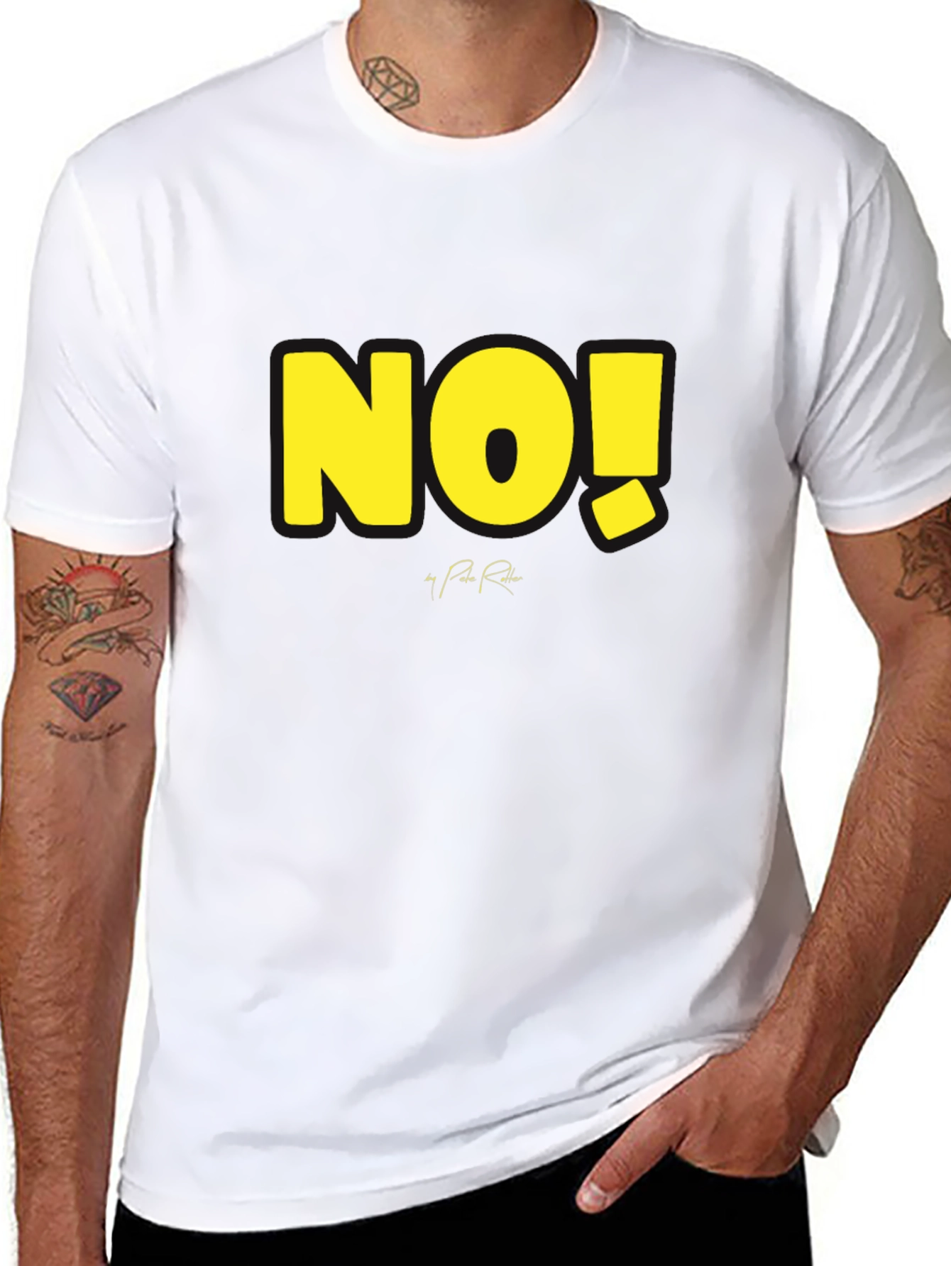 Bold NO! Graphic Tee - Statement Style