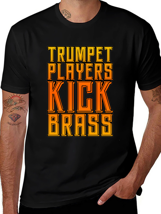 Trumpet Players Kick Brass Graphic Tee