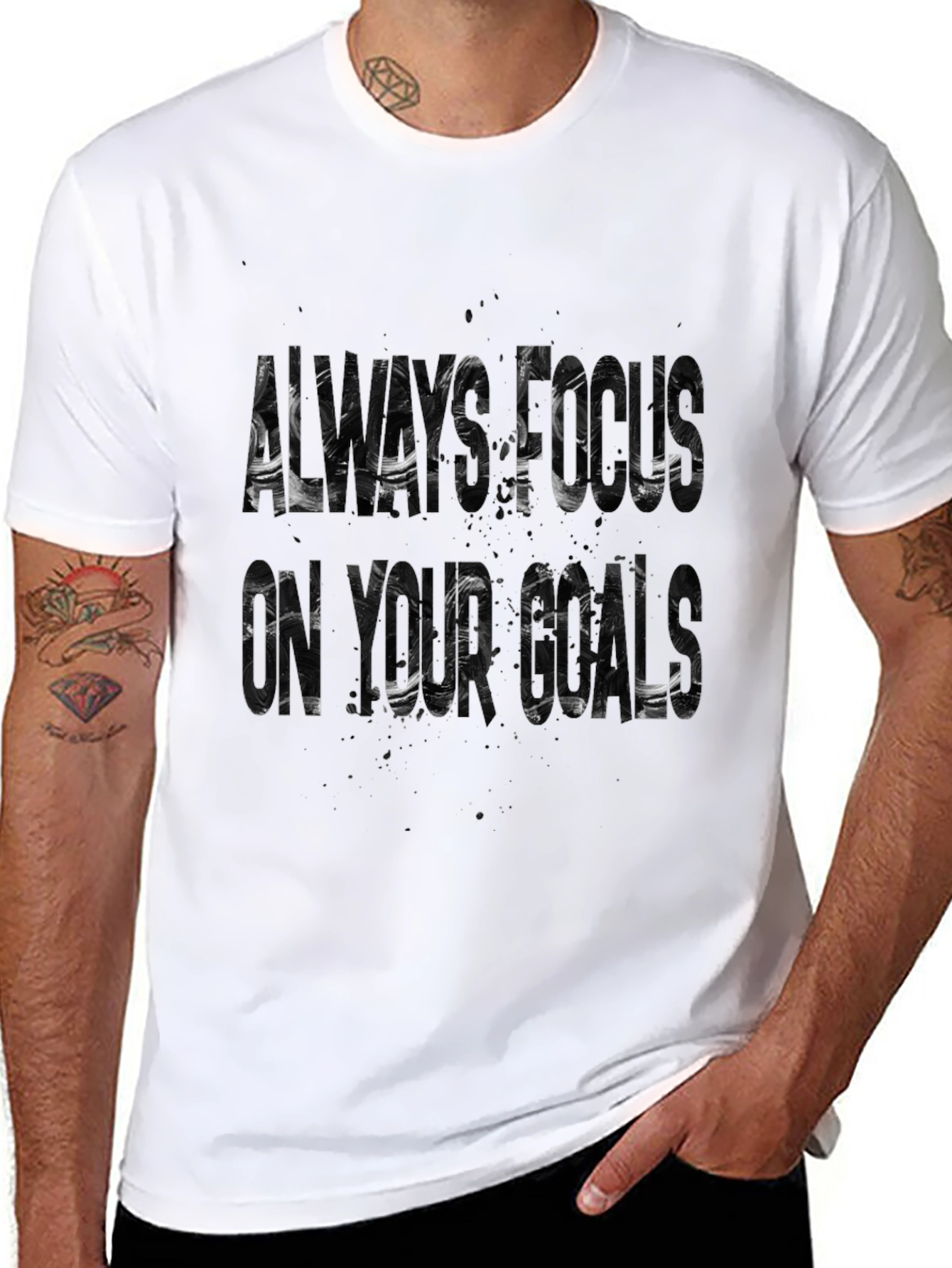 Always Focus On Your Goals Graphic Tee
