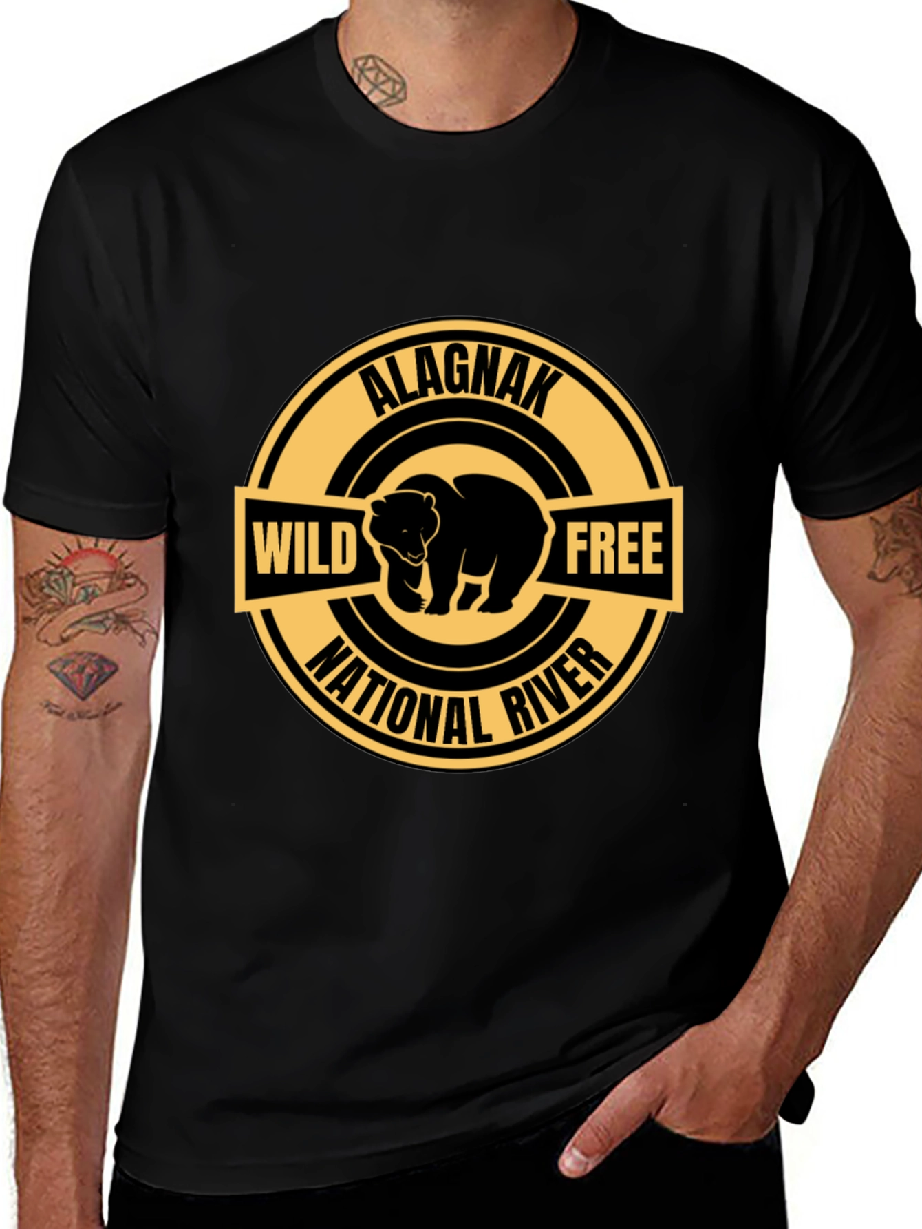 Alagnak National River Wild Free Bear T-Shirt