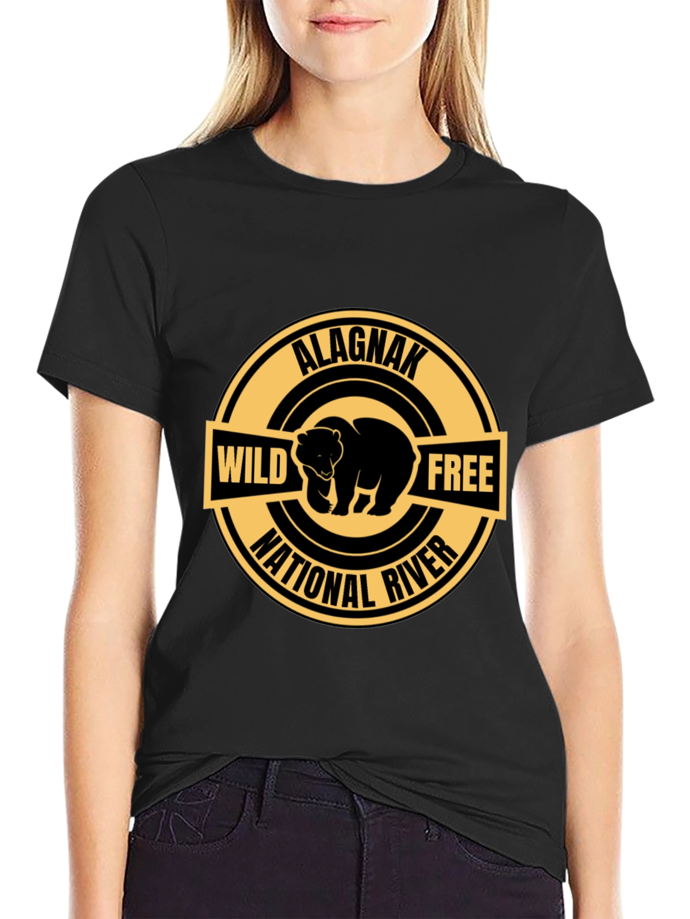 Alagnak National River Wild Free Bear T-Shirt