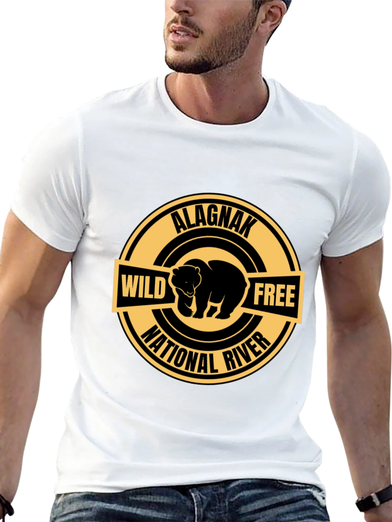 Alagnak National River Wild Free Bear T-Shirt