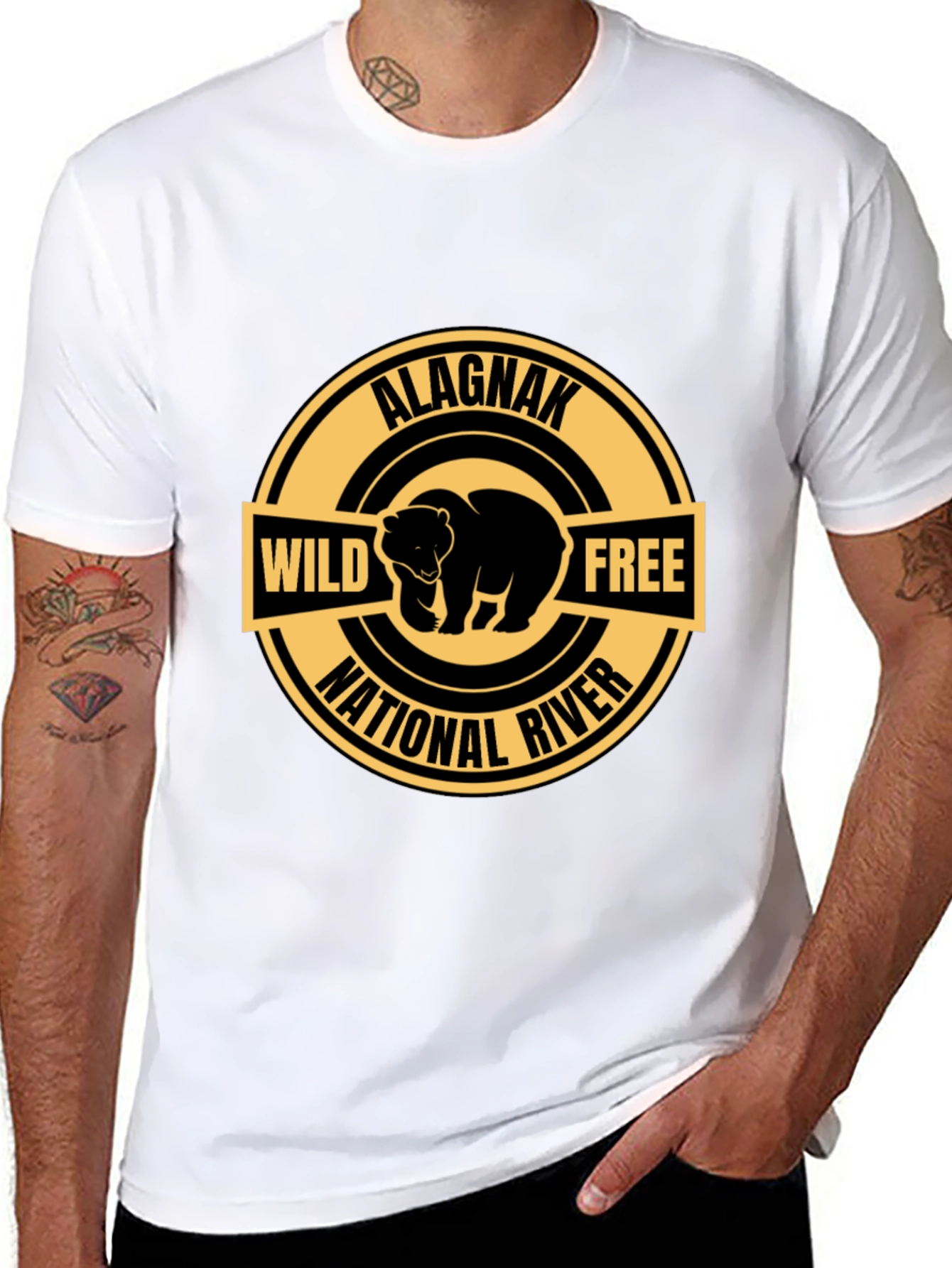 Alagnak National River Wild Free Bear T-Shirt