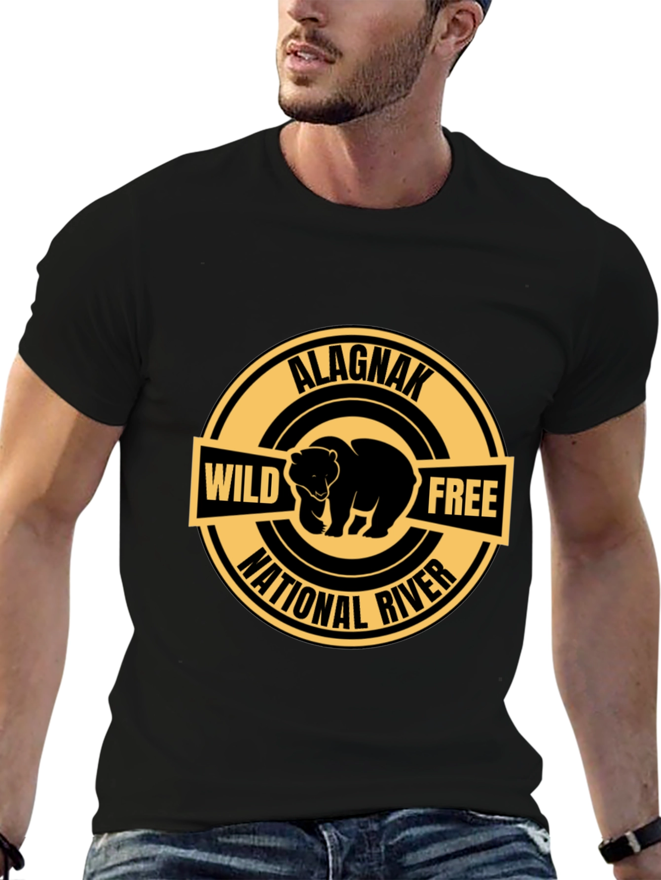 Alagnak National River Wild Free Bear T-Shirt