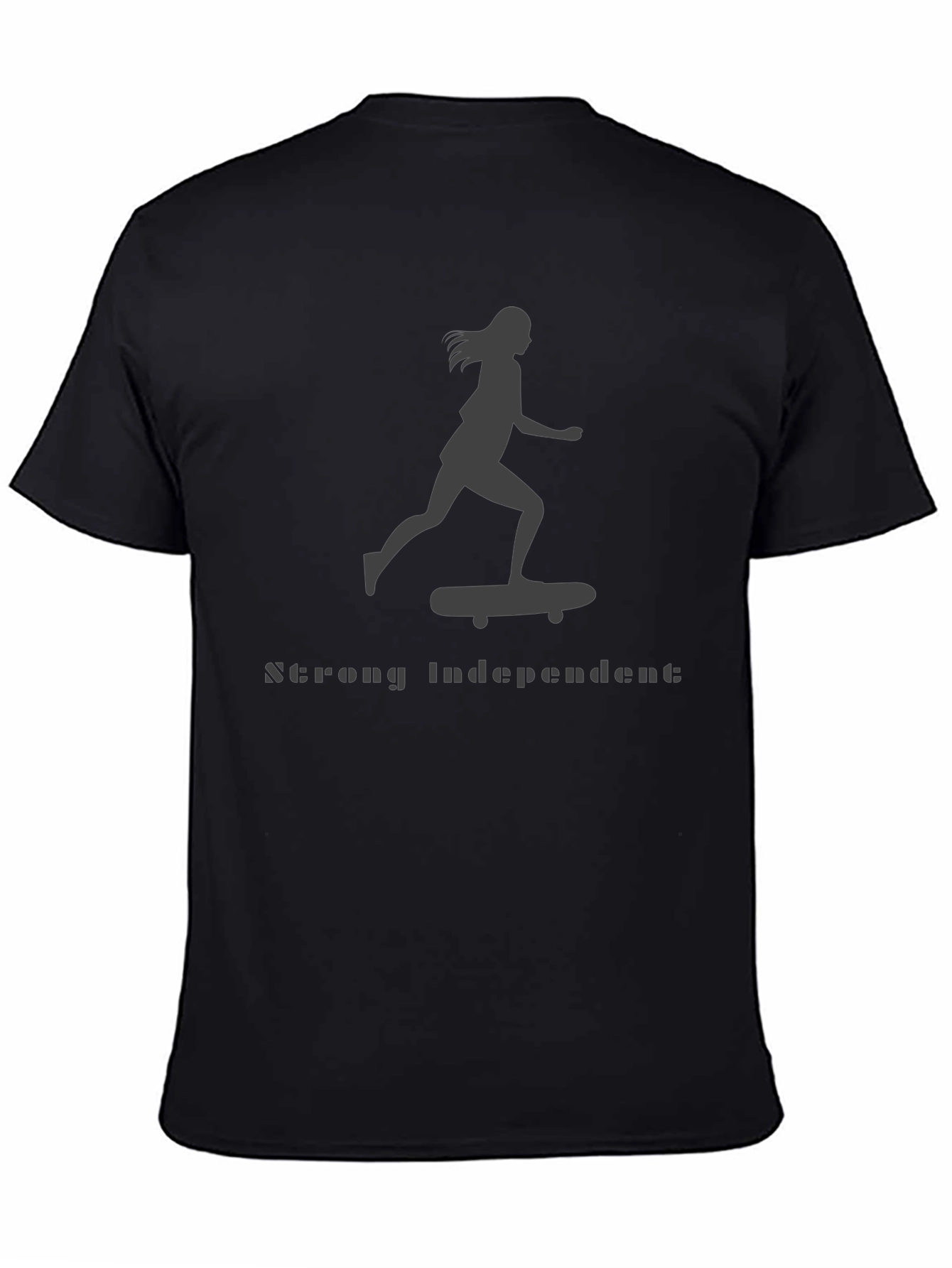 Strong Independent Woman Skateboarder Graphic Tee