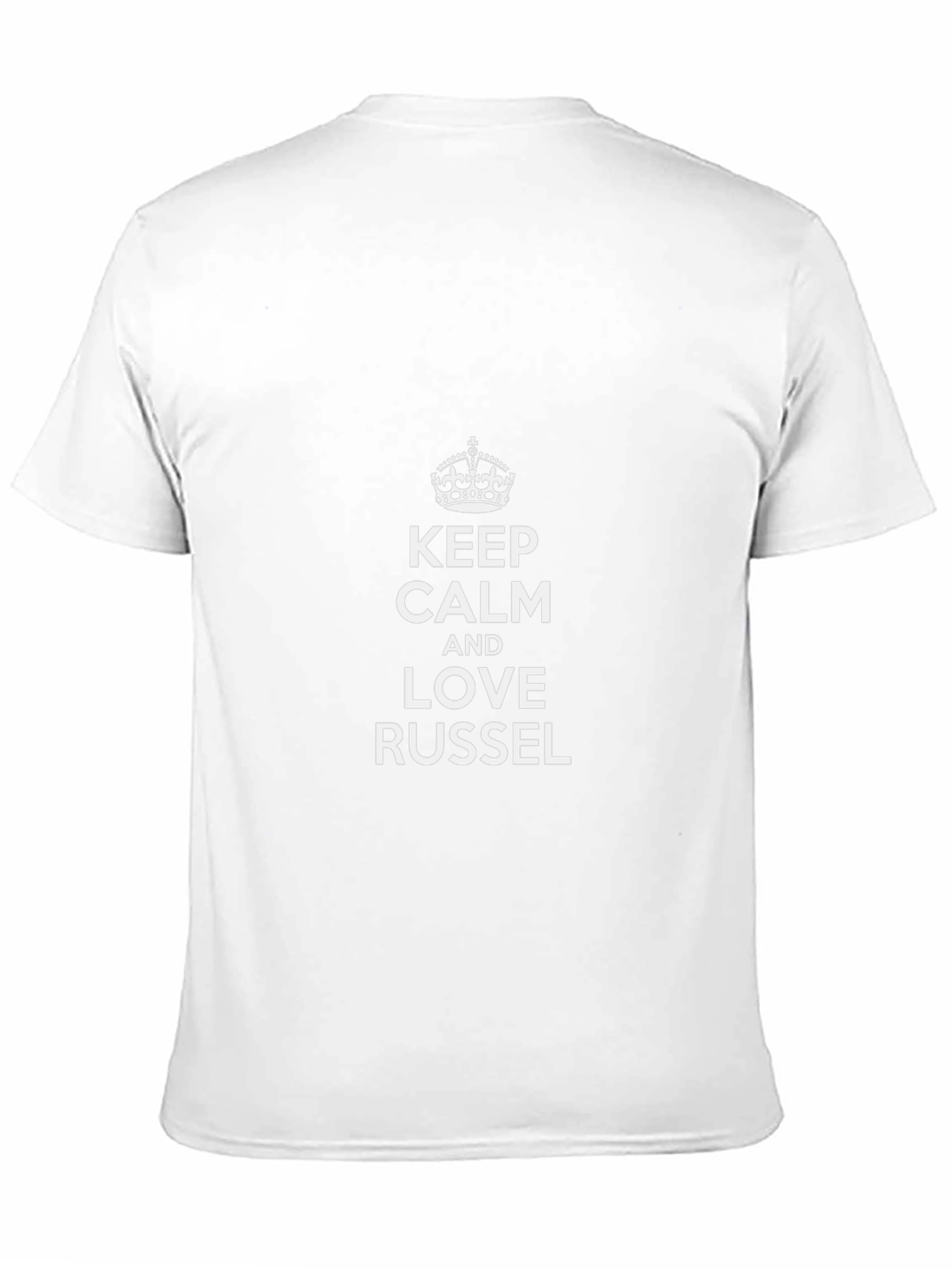 Keep Calm and Love Russel - Black T-Shirt