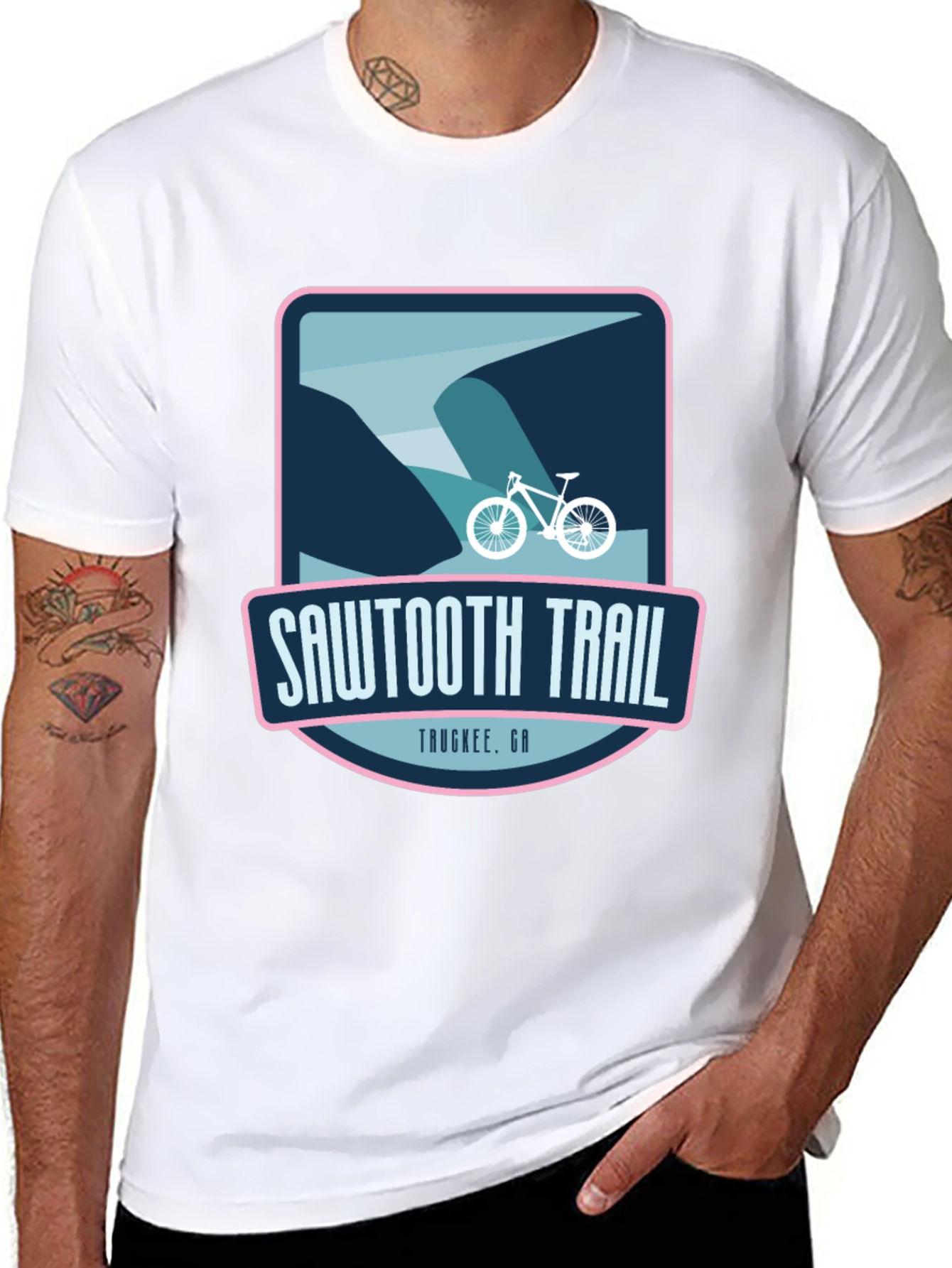 Sawtooth Trail Graphic T-Shirt - Mountain Biking Tee