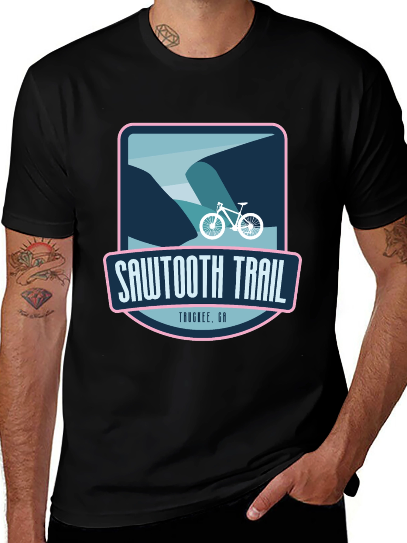 Sawtooth Trail Graphic T-Shirt - Mountain Biking Tee
