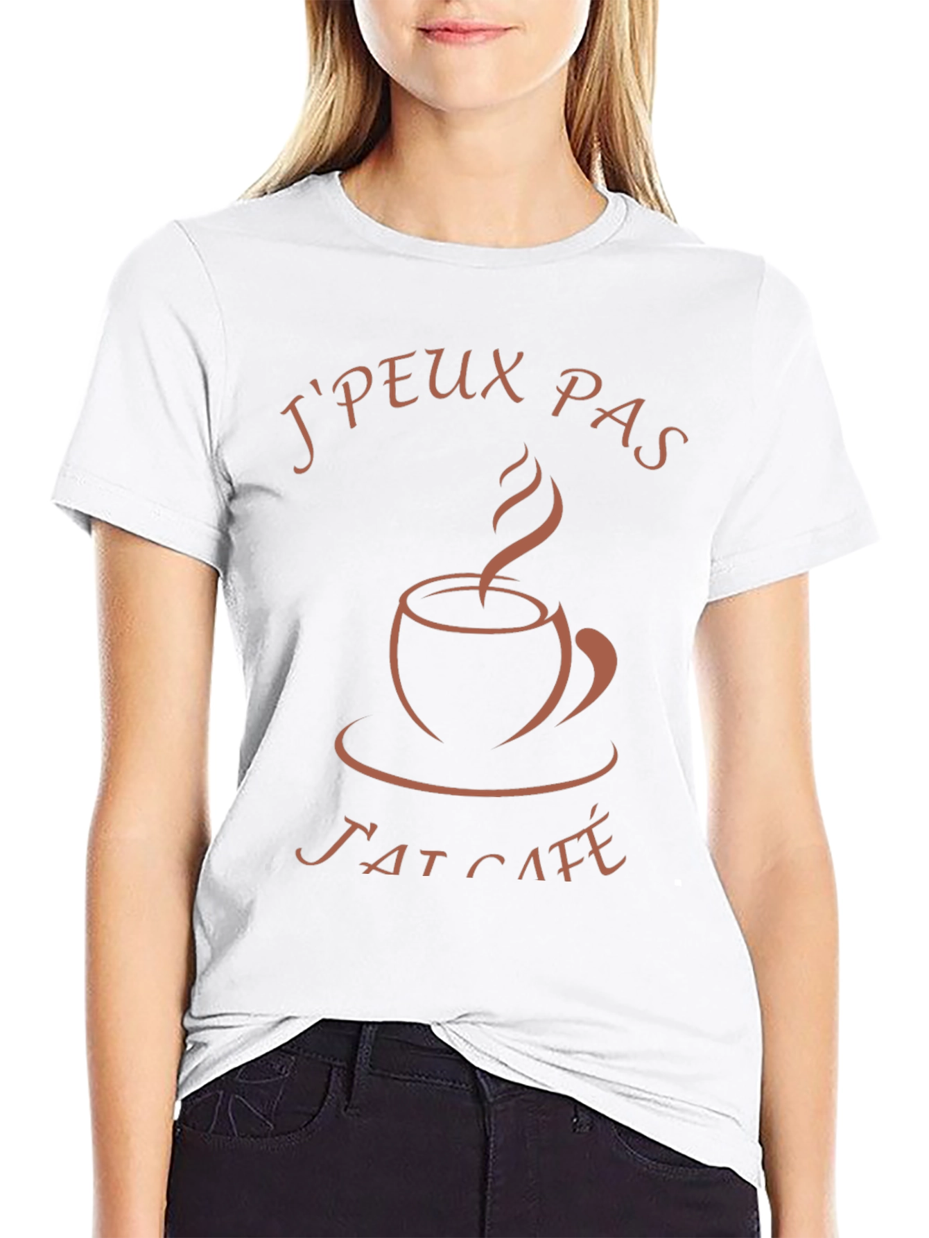 Jpeux Pas Jai Café T-Shirt - Coffee Lover Tee
