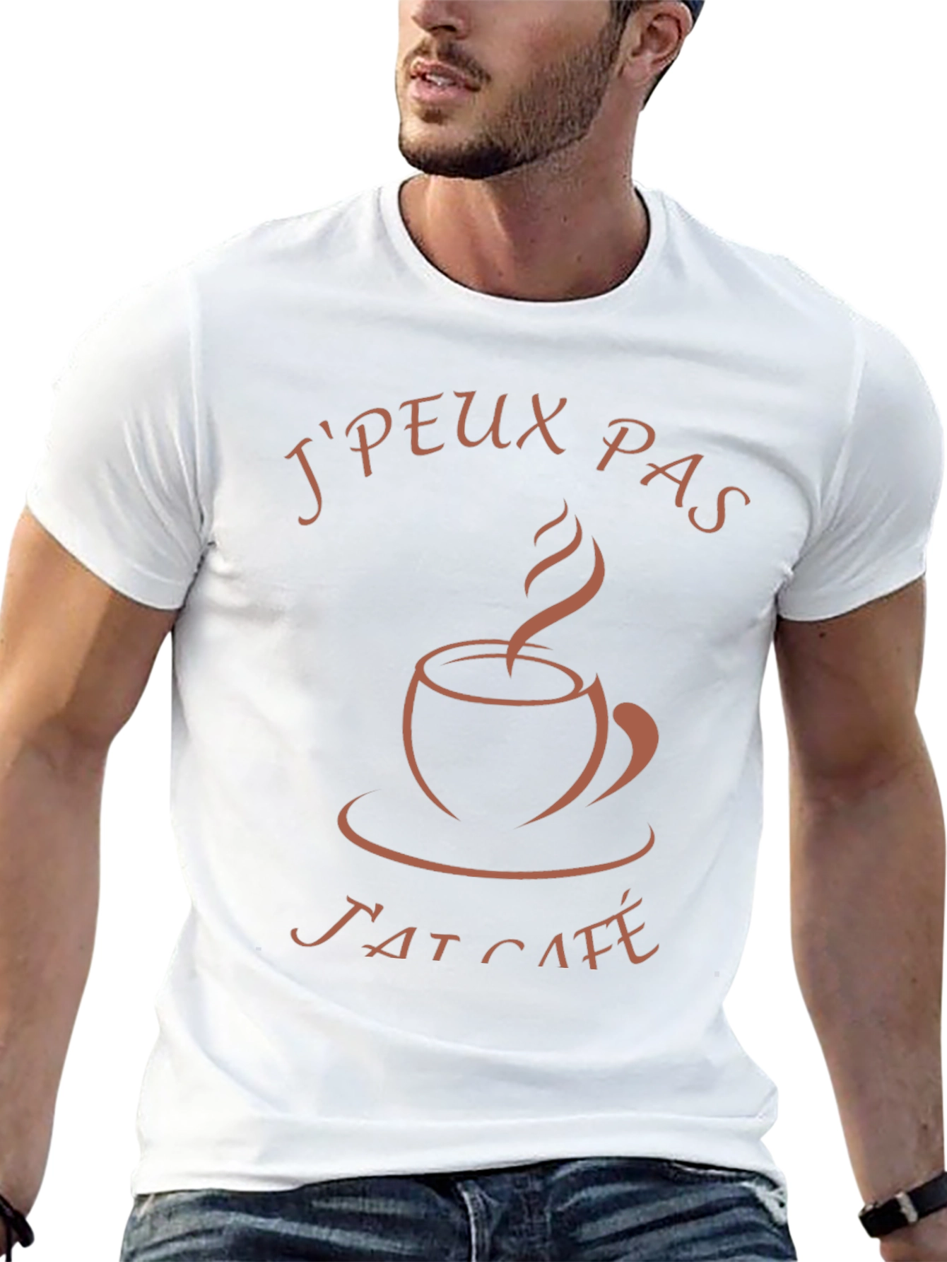Jpeux Pas Jai Café T-Shirt - Coffee Lover Tee