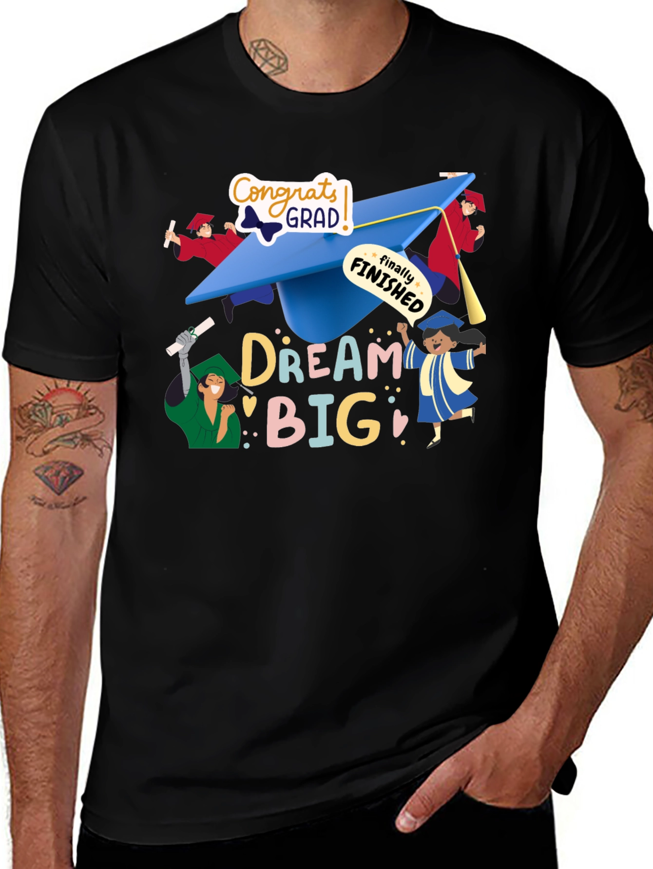 Dream Big Grad T-Shirt - Celebrate Graduation!