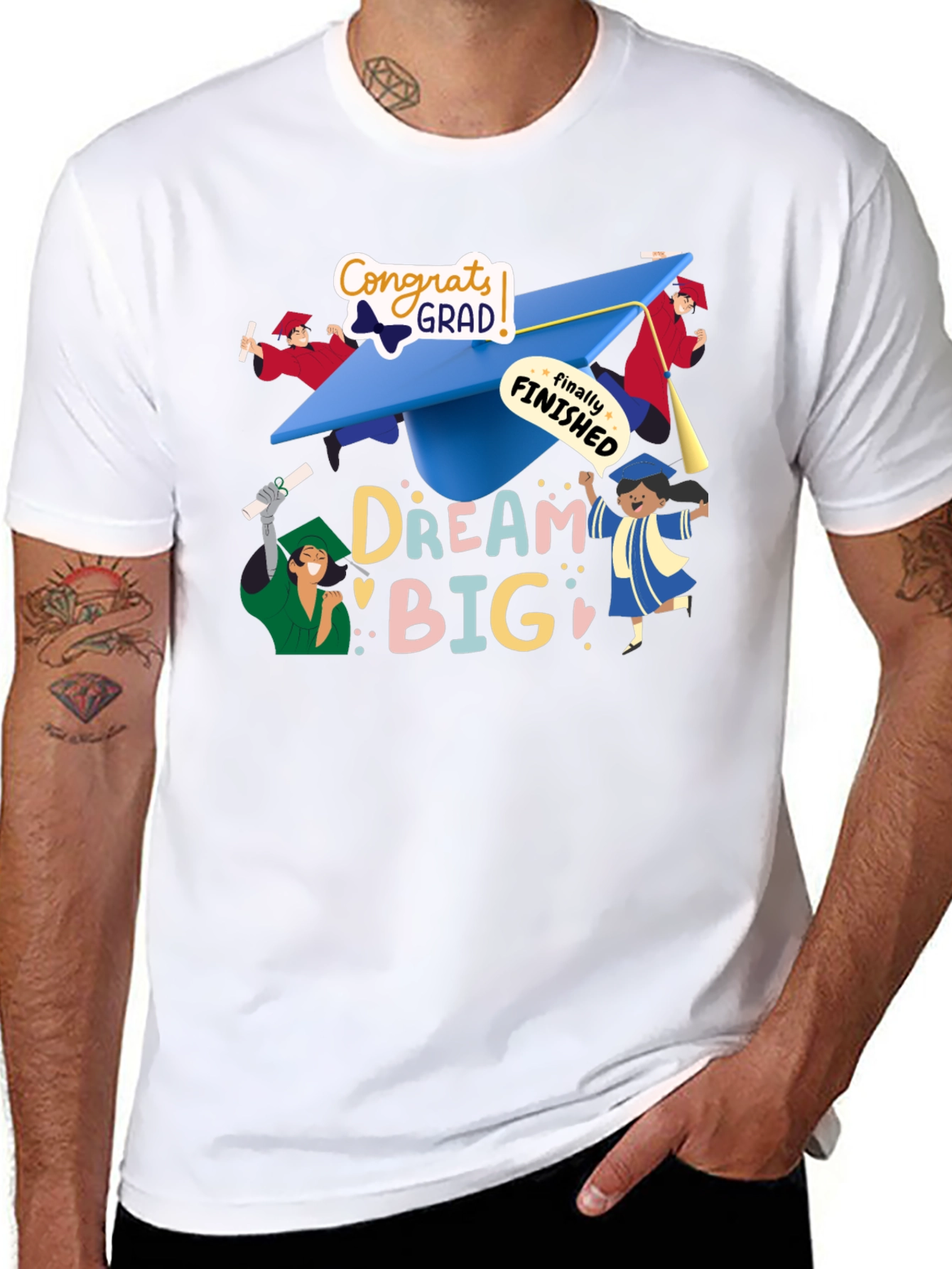 Dream Big Grad T-Shirt - Celebrate Graduation!