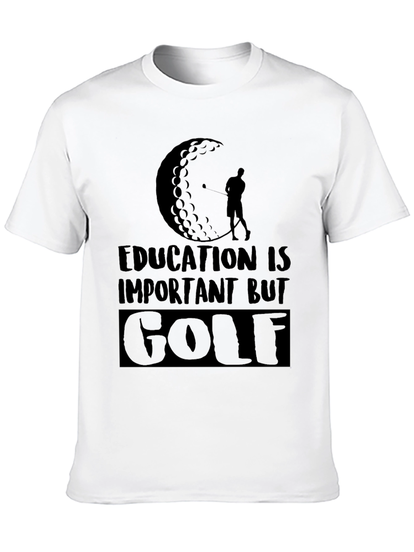 Education is Important But Golf T-Shirt
