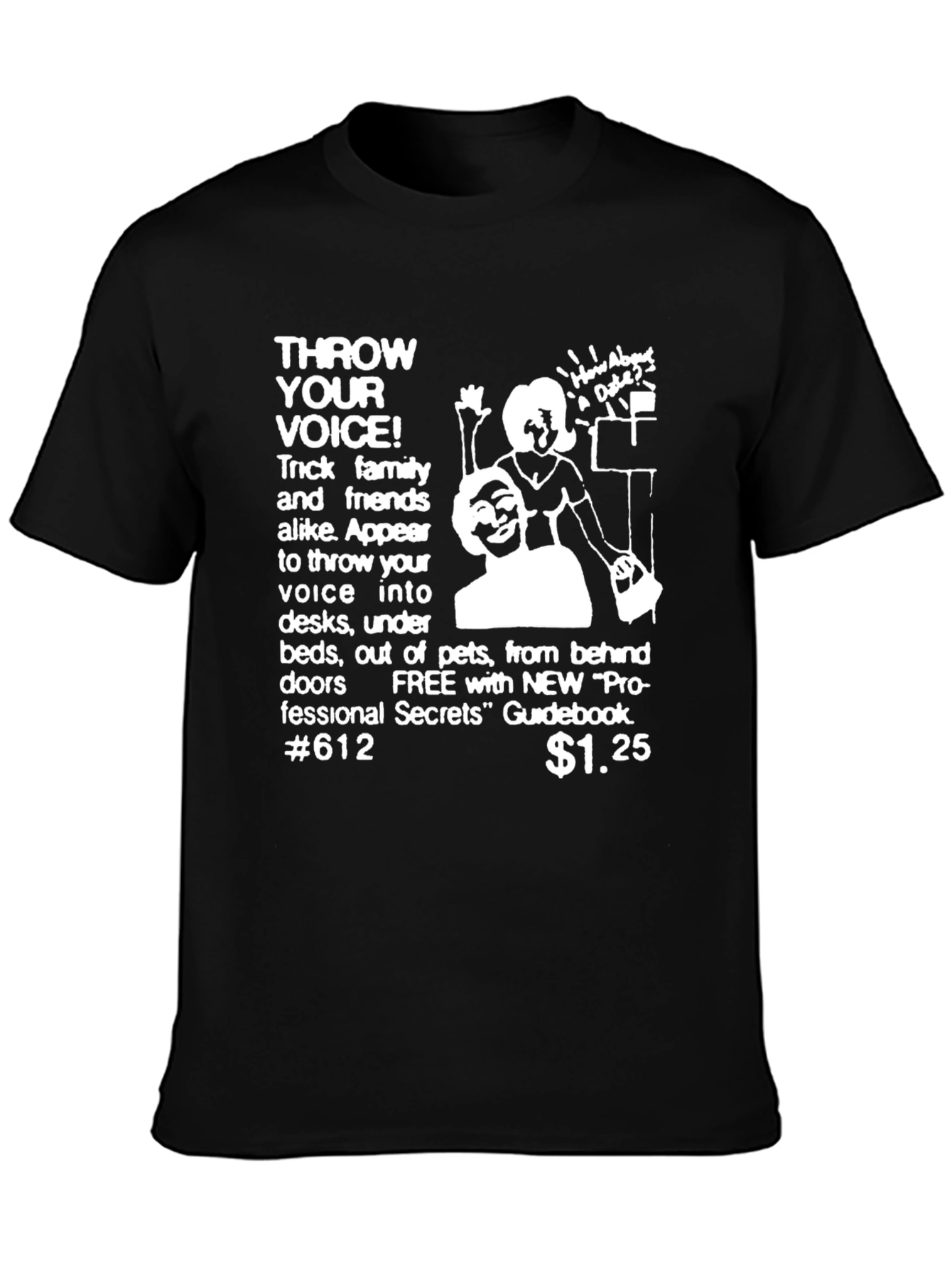 Throw Your Voice Black Graphic Tee