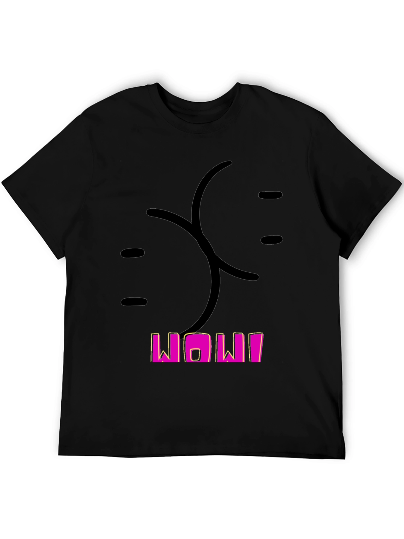 Funny Butt Graphic Black T-Shirt for Men
