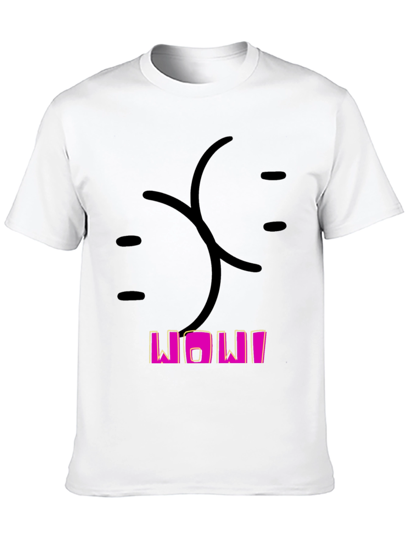 Funny Butt Graphic Black T-Shirt for Men