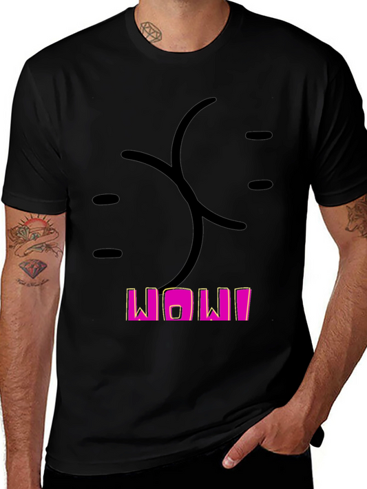 Funny Butt Graphic Black T-Shirt for Men