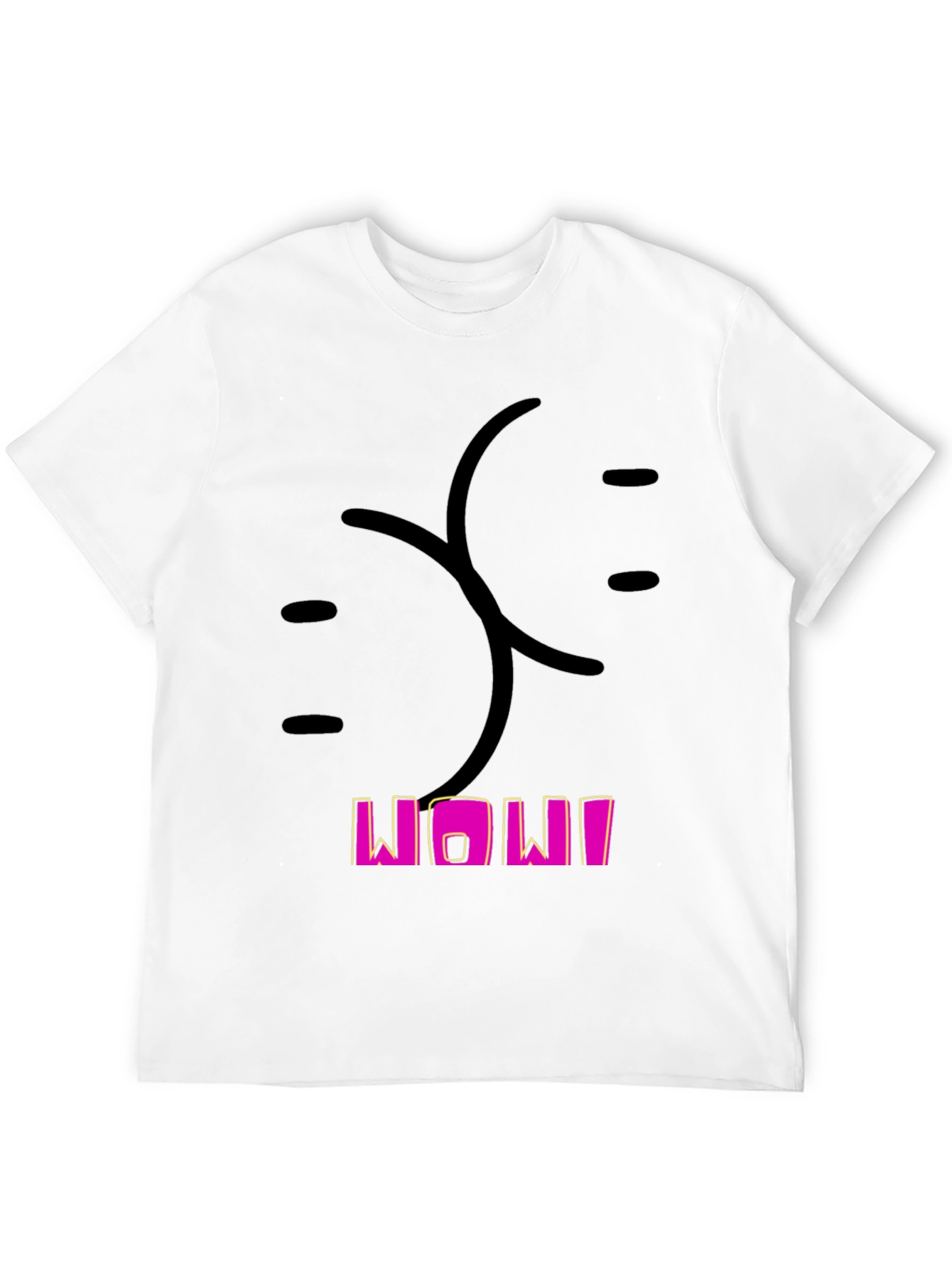 Funny Butt Graphic Black T-Shirt for Men