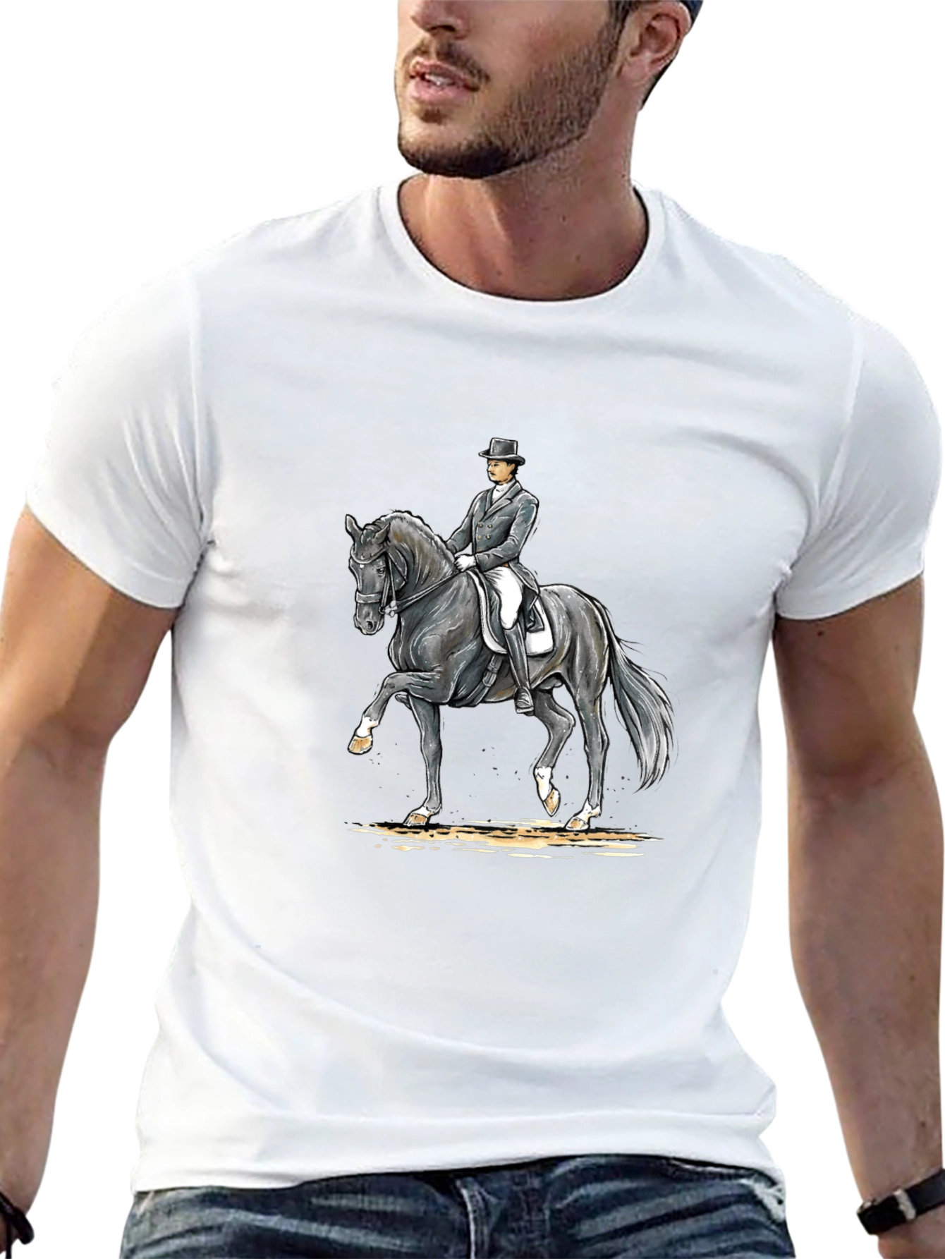 Equestrian Rider T-Shirt - Dressage Horse Tee