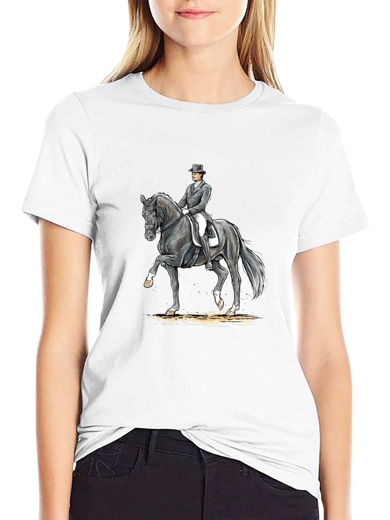 Equestrian Rider T-Shirt - Dressage Horse Tee