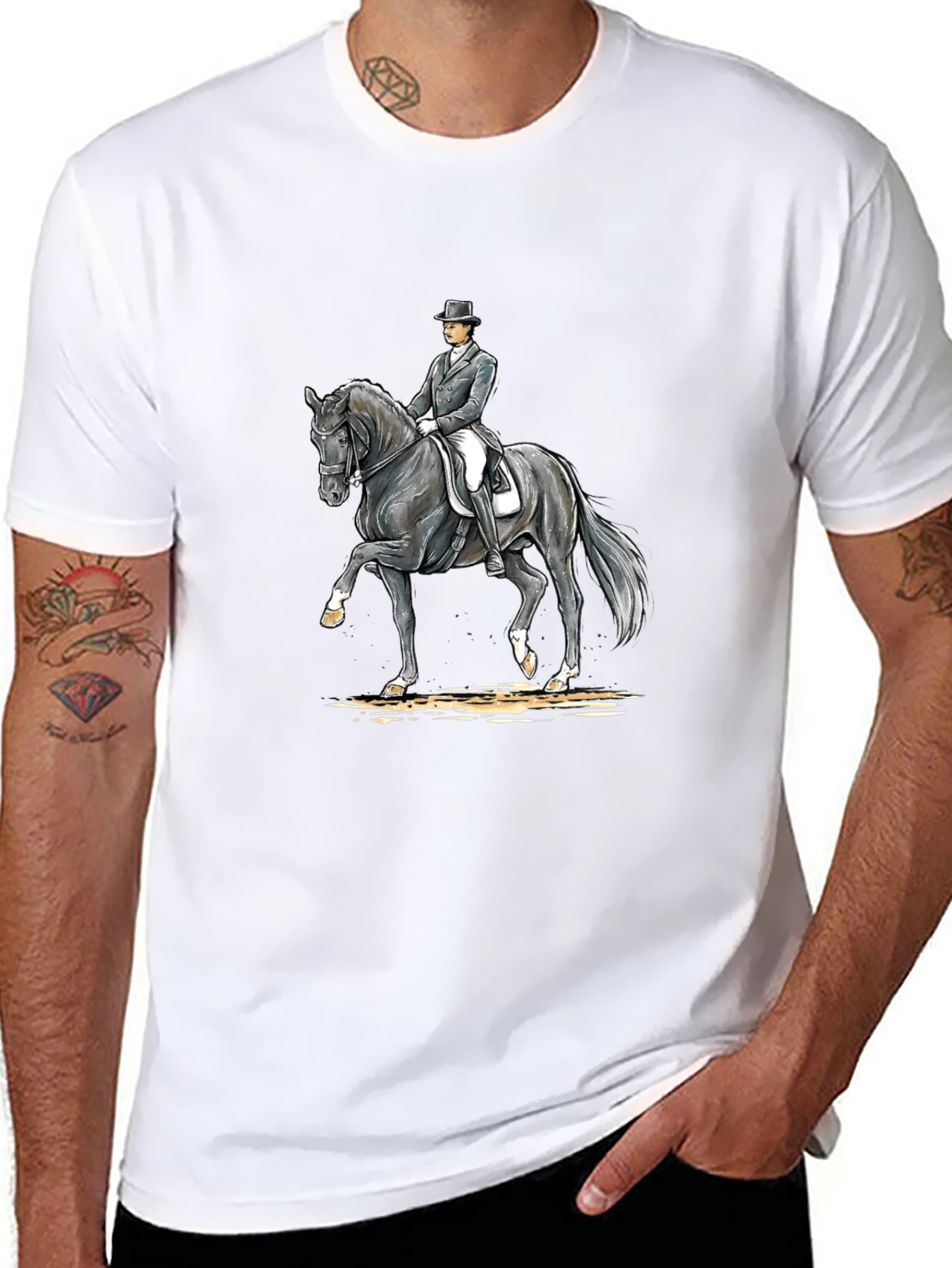 Equestrian Rider T-Shirt - Dressage Horse Tee