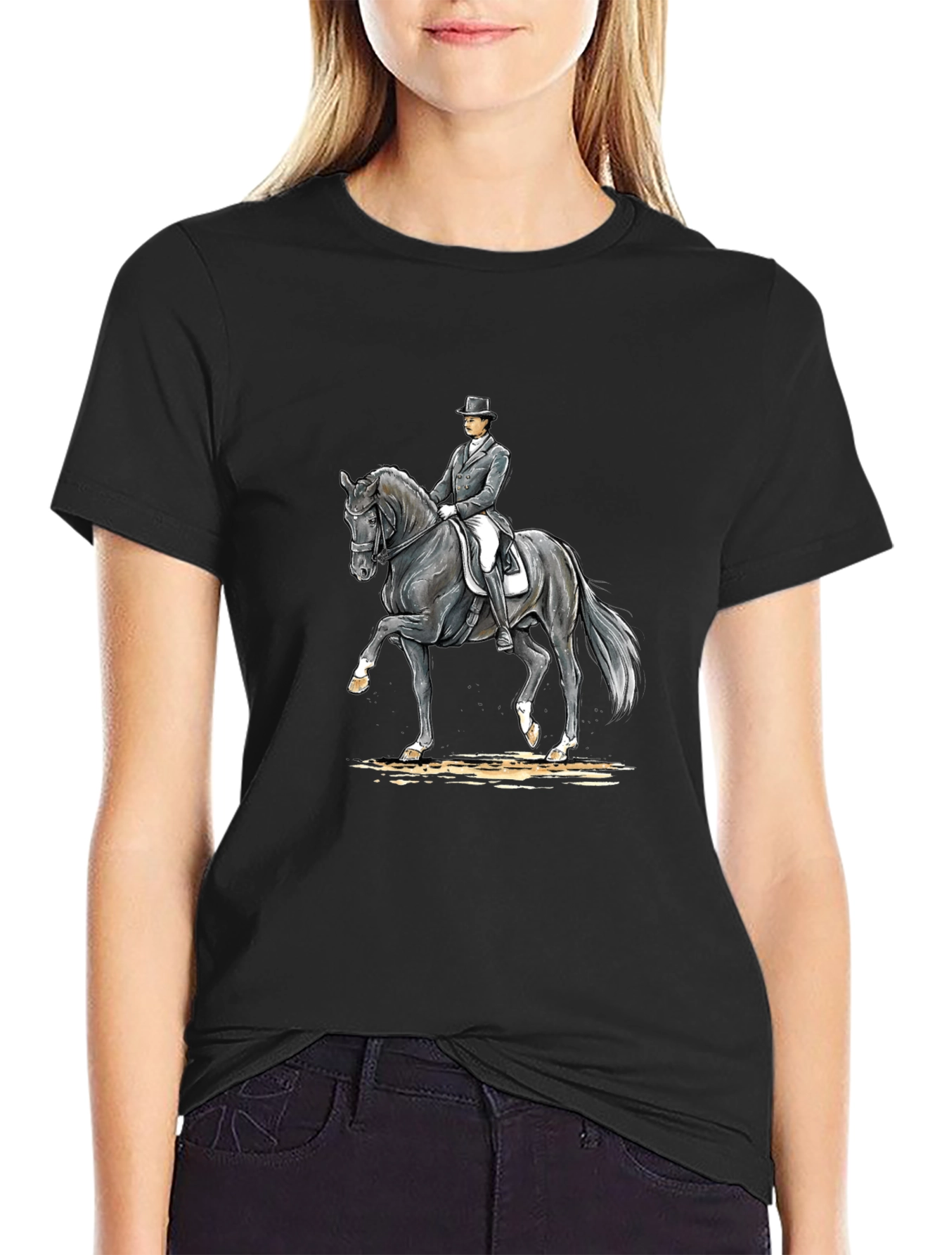 Equestrian Rider T-Shirt - Dressage Horse Tee