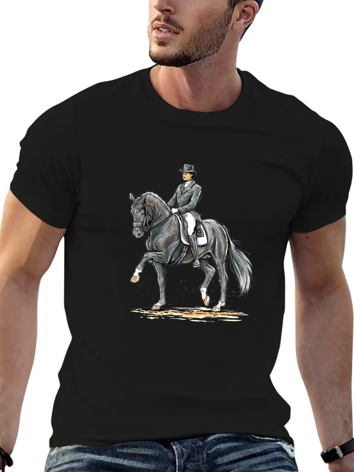 Equestrian Rider T-Shirt - Dressage Horse Tee
