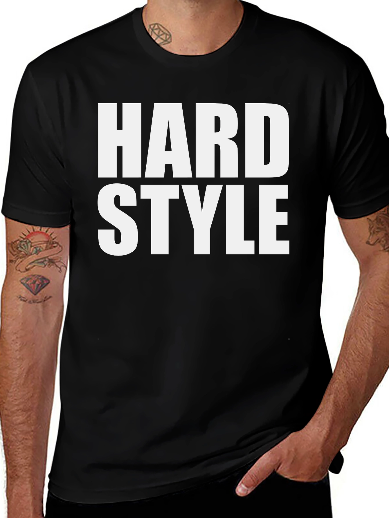 Hard Style Black Graphic T-Shirt