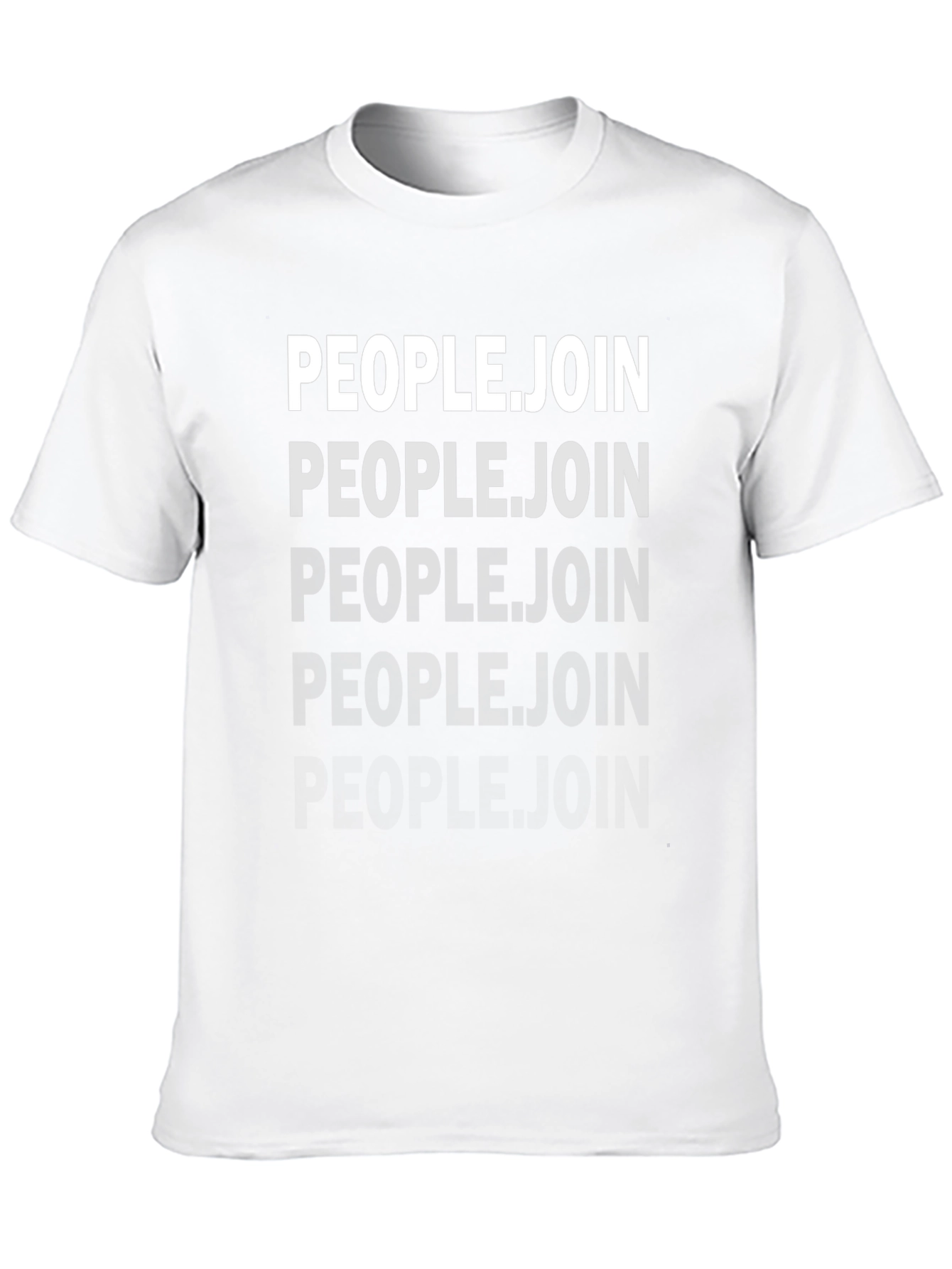 People.Join Graphic Tee - Black Cotton Casual T-Shirt