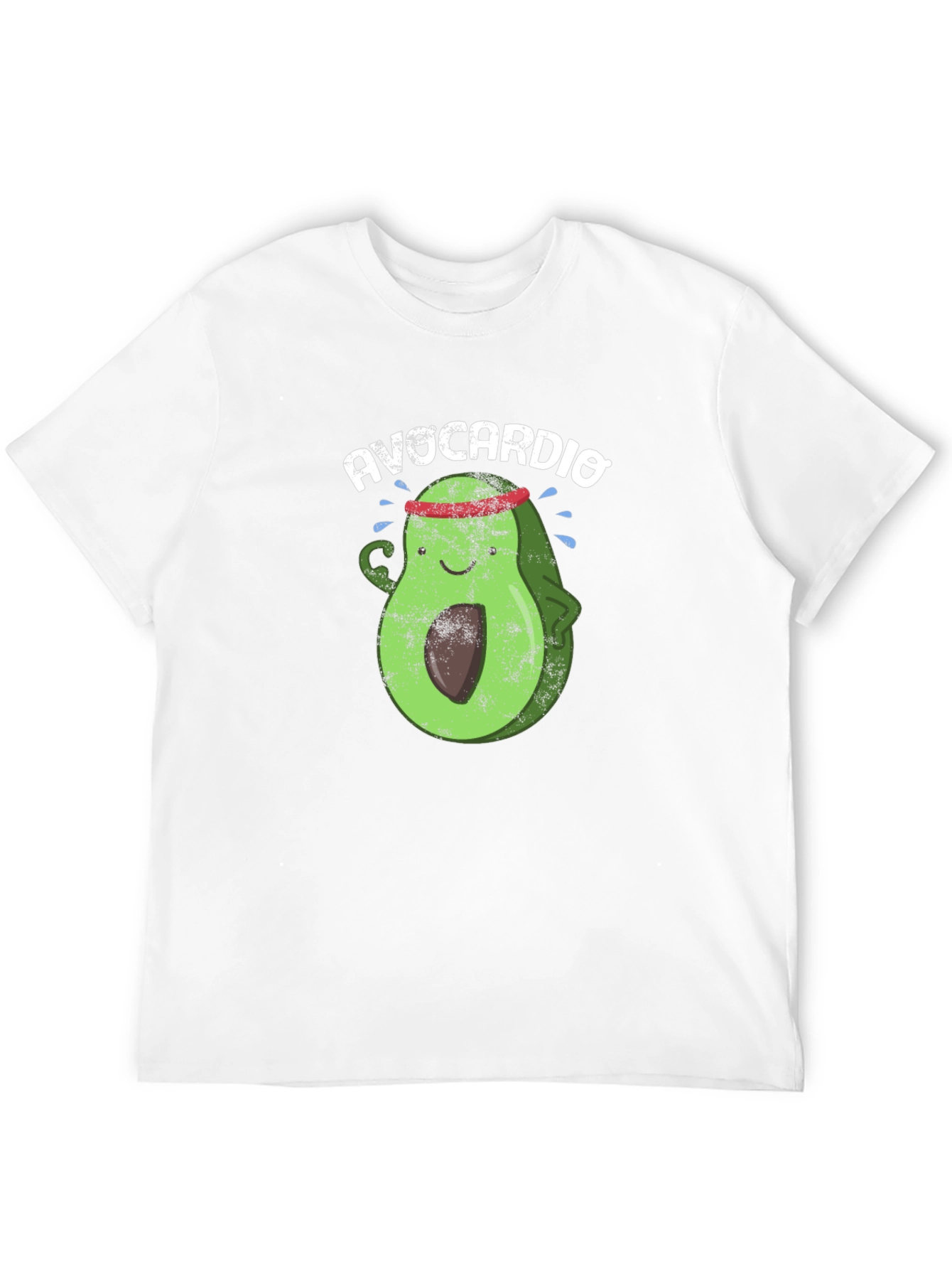 Avocardio Black T-Shirt Funny Avocado Workout Design