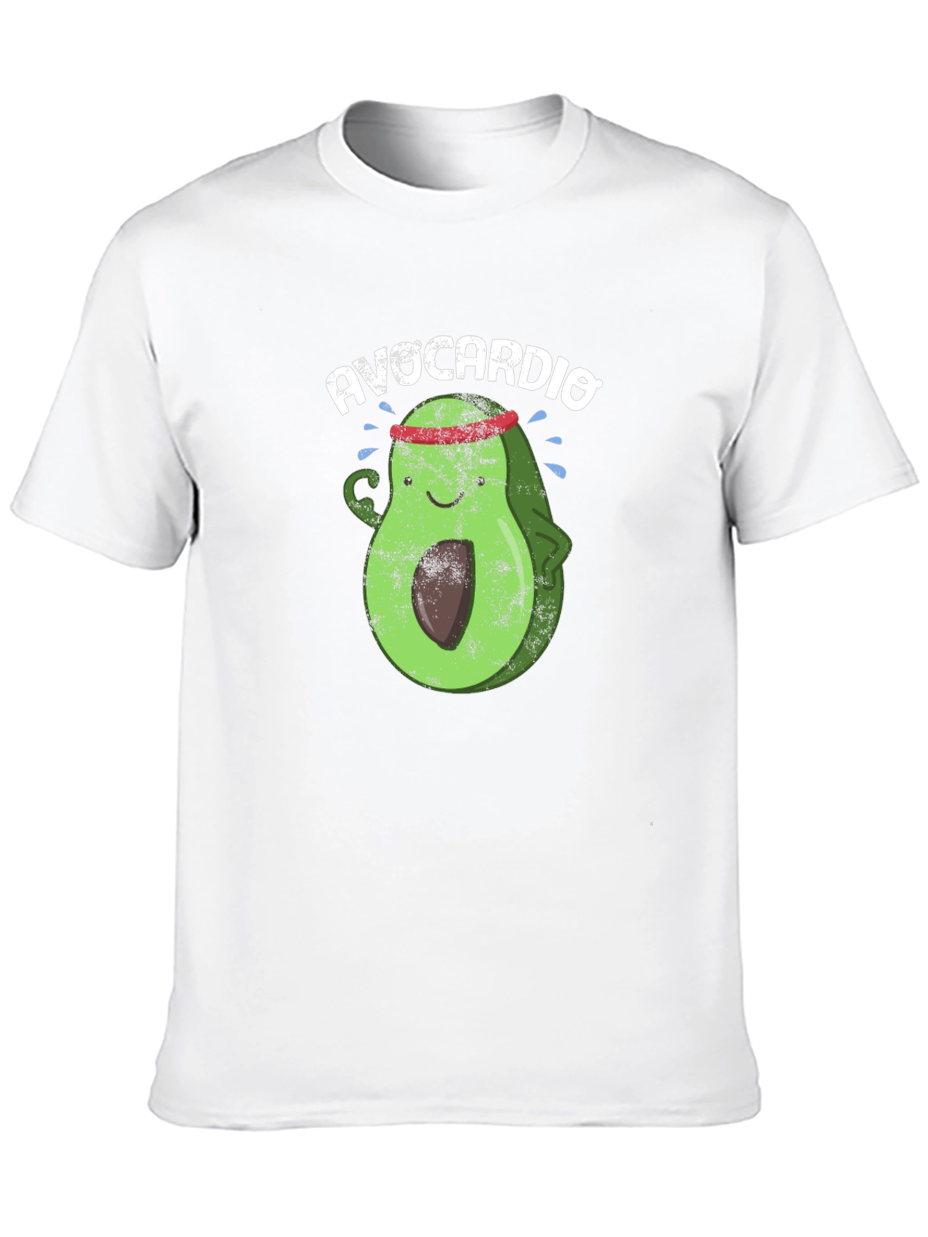 Avocardio Black T-Shirt Funny Avocado Workout Design