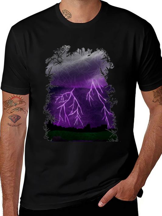 Lightning Cityscape Graphic Tee