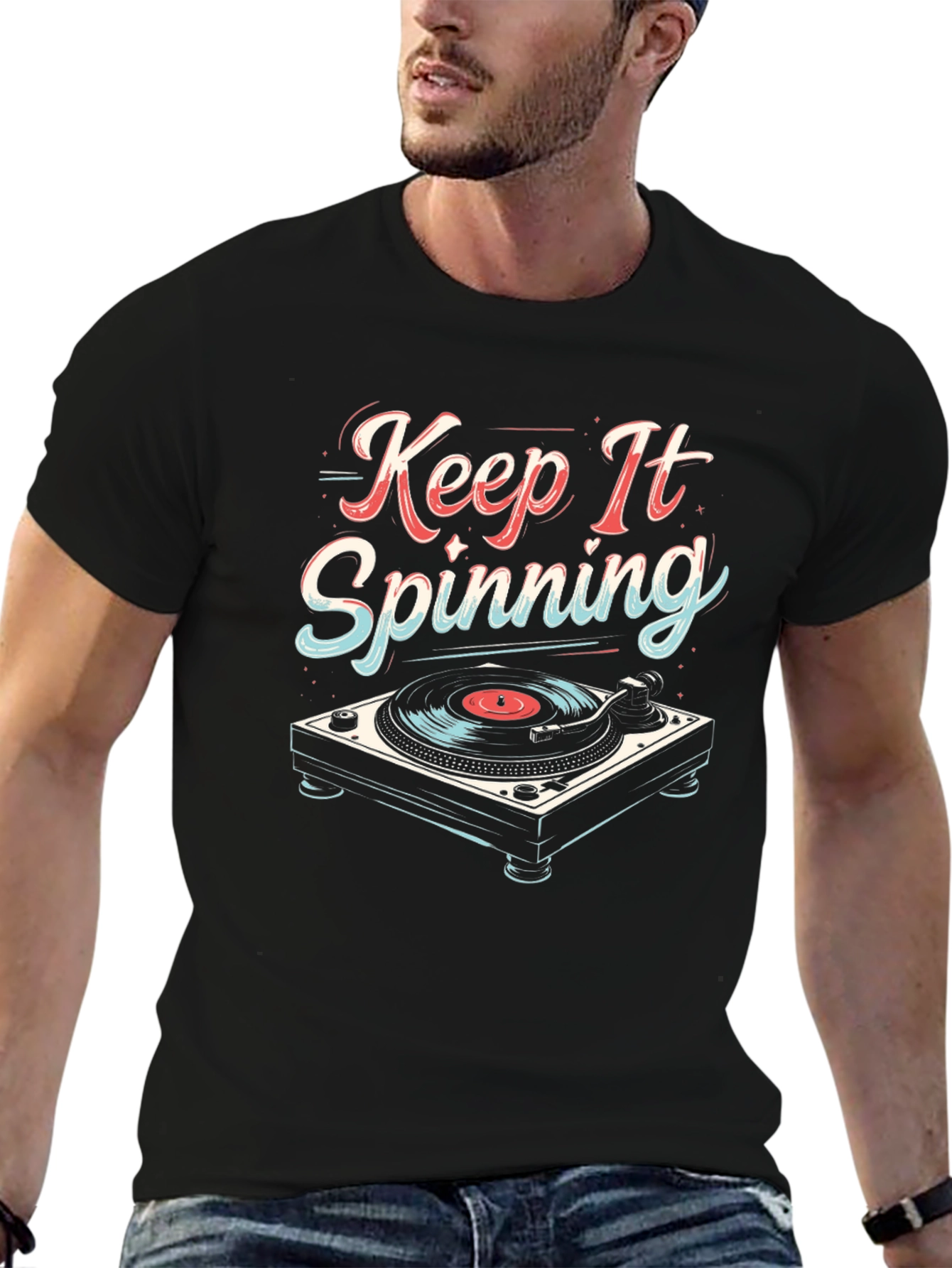 Keep It Spinning Graphic T-Shirt