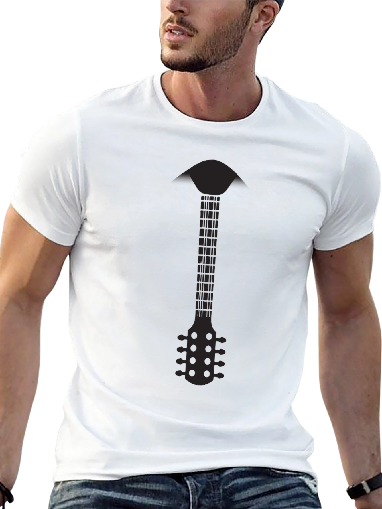Guitar Graphic T-Shirt - Stylish Musician Tee