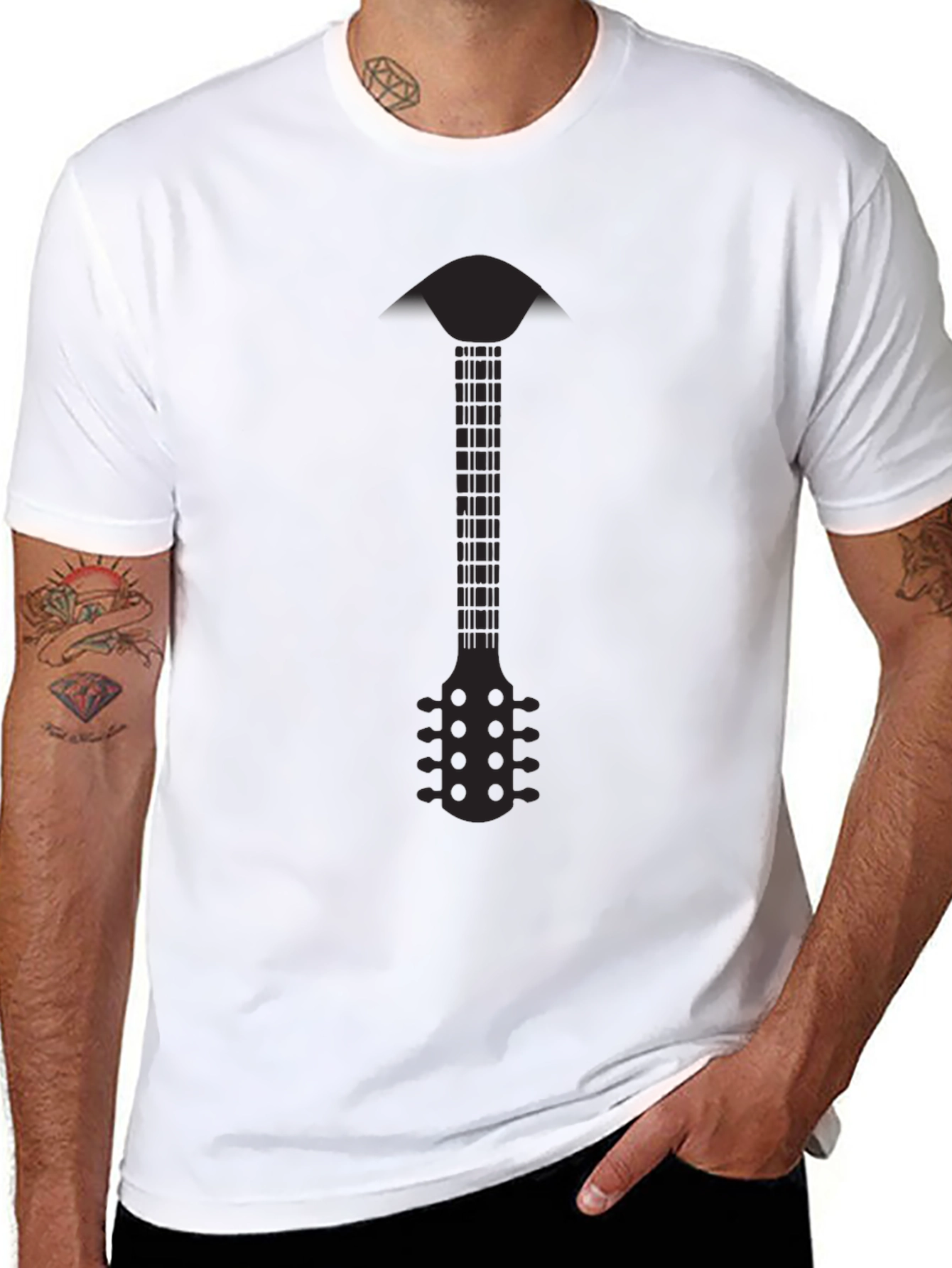 Guitar Graphic T-Shirt - Stylish Musician Tee