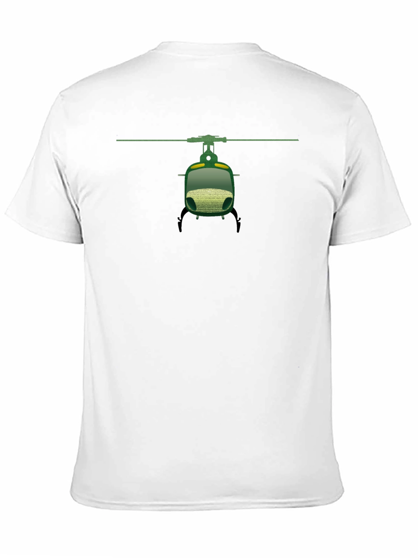 Helicopter Graphic T-Shirt - Black Cotton Tee