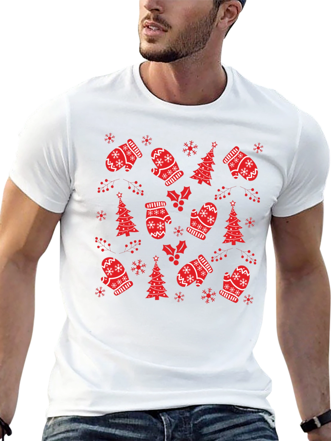 Festive Holiday Pattern T-Shirt