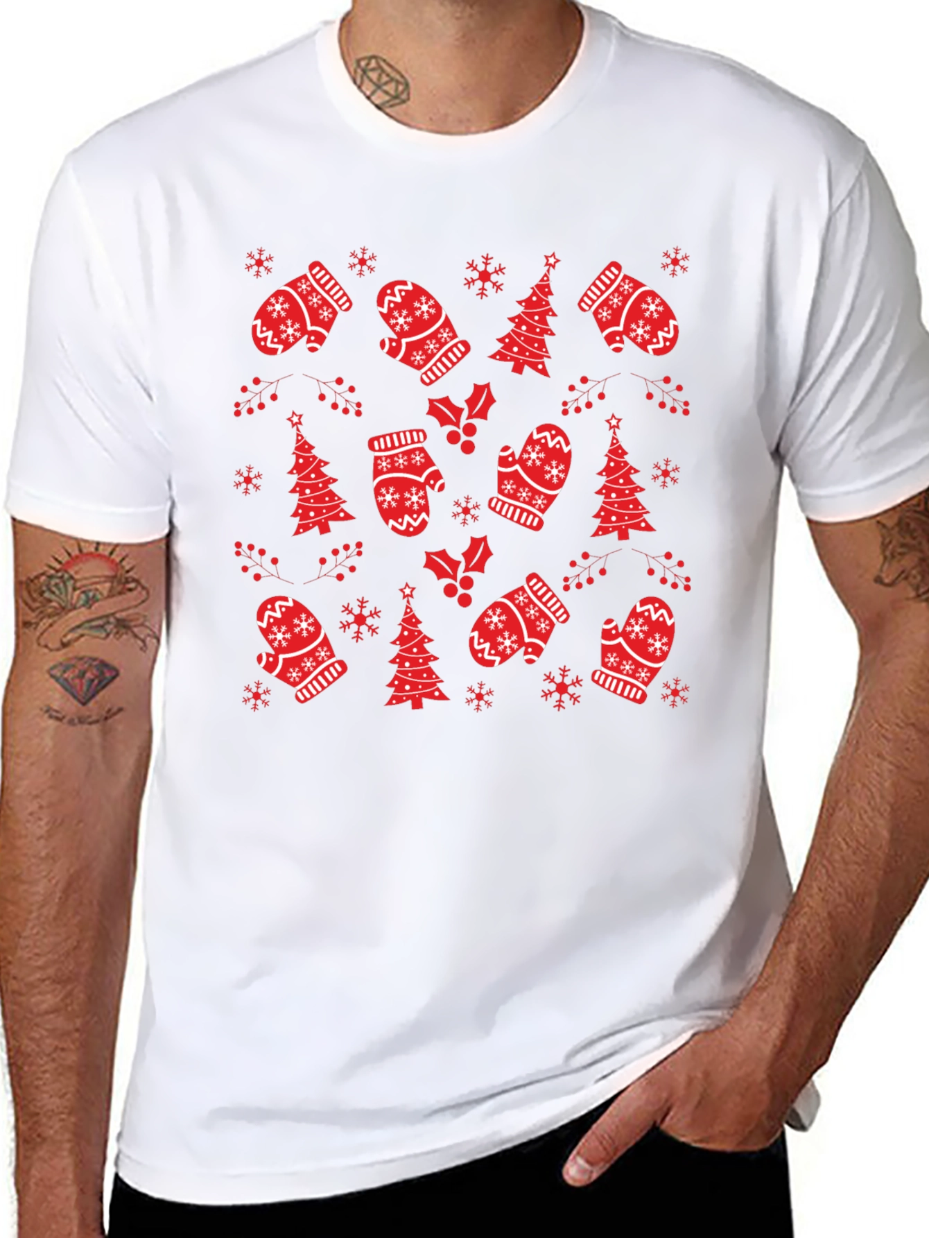 Festive Holiday Pattern T-Shirt